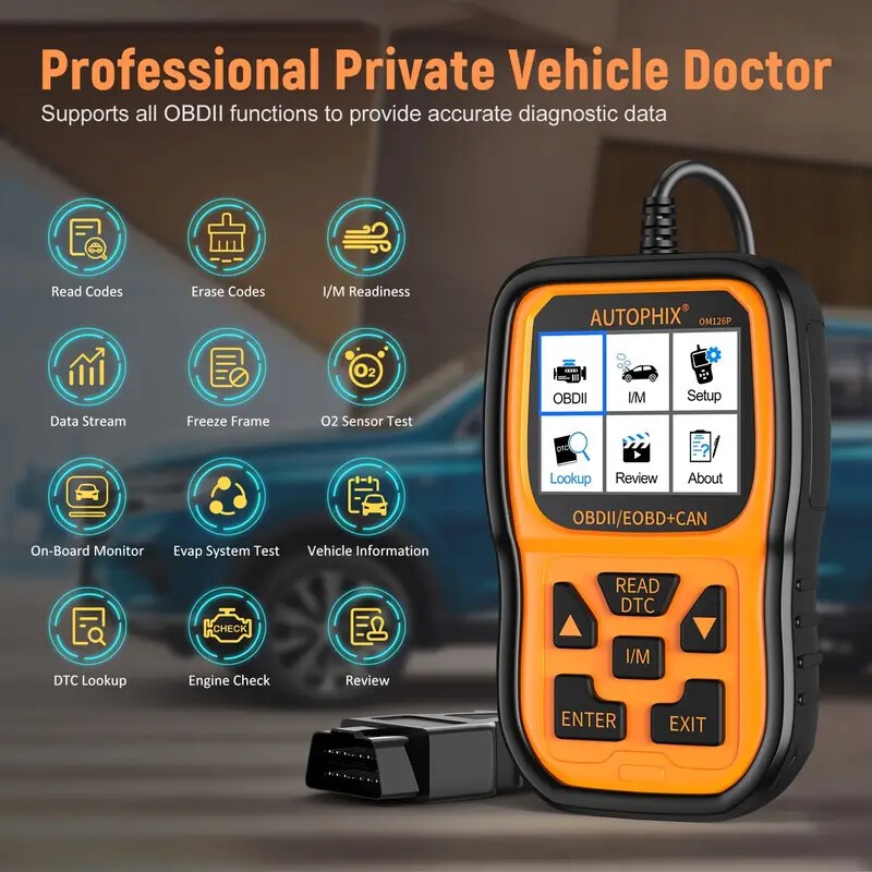 AUTOPHIX OBD2 Scanner Enhanced OM126P Vehicle Code Reader Auto Diagnostic Scan