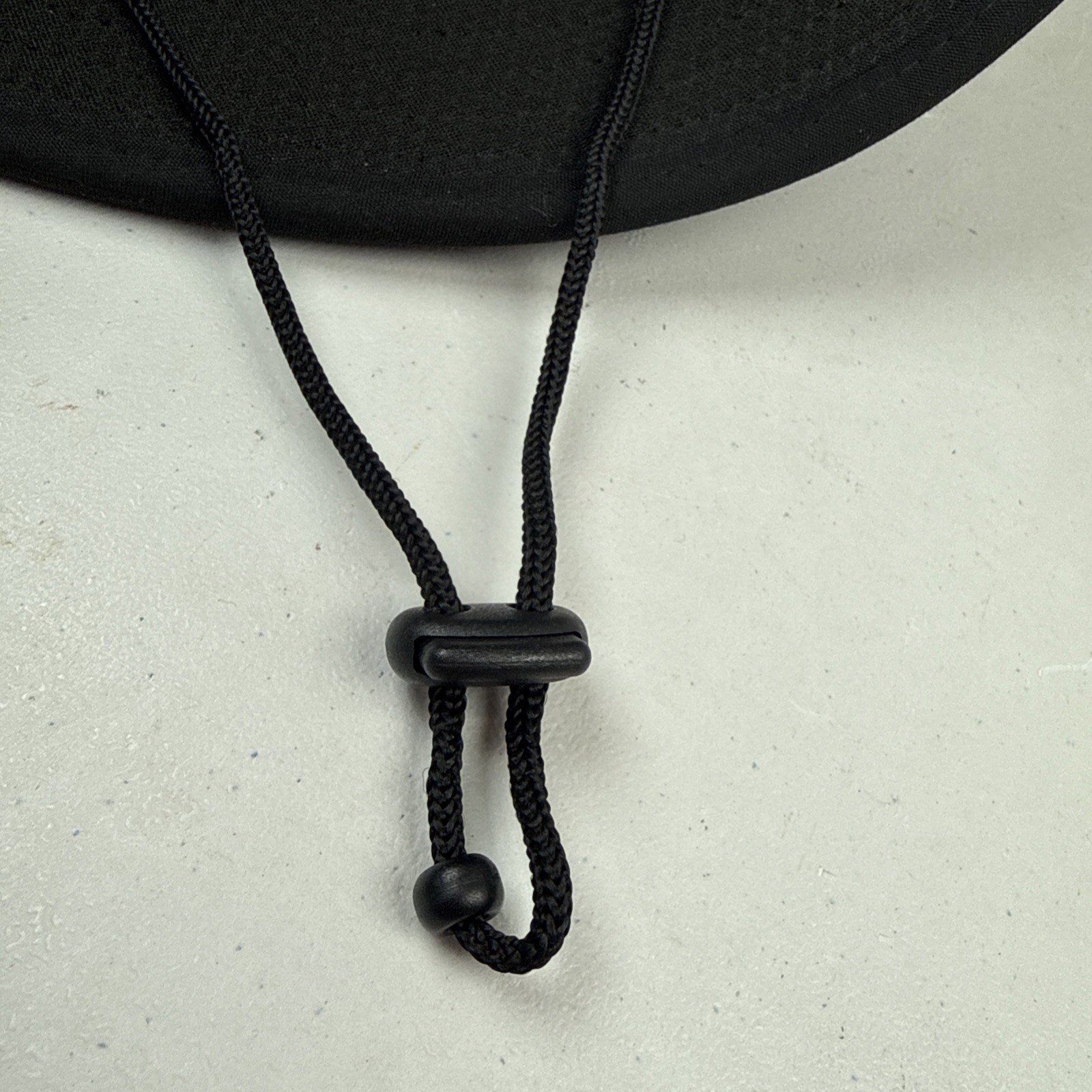 New Era Quality Black Bucket Hat w Adj. Strap & Unknown Lime Silver Small/Medium