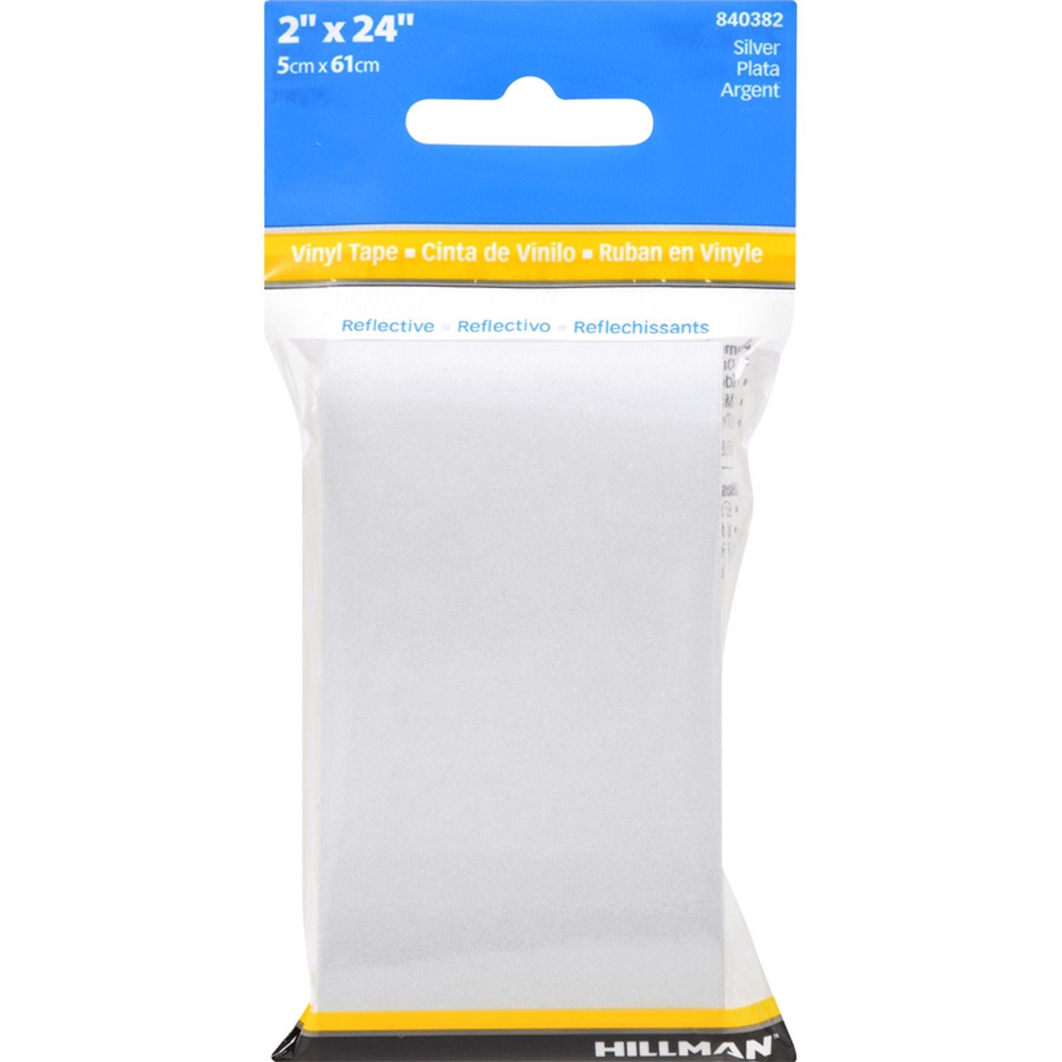 HILLMAN 2 in. W X 24 in. L Silver Reflective Safety Tape 1 pk (5-PACK)
