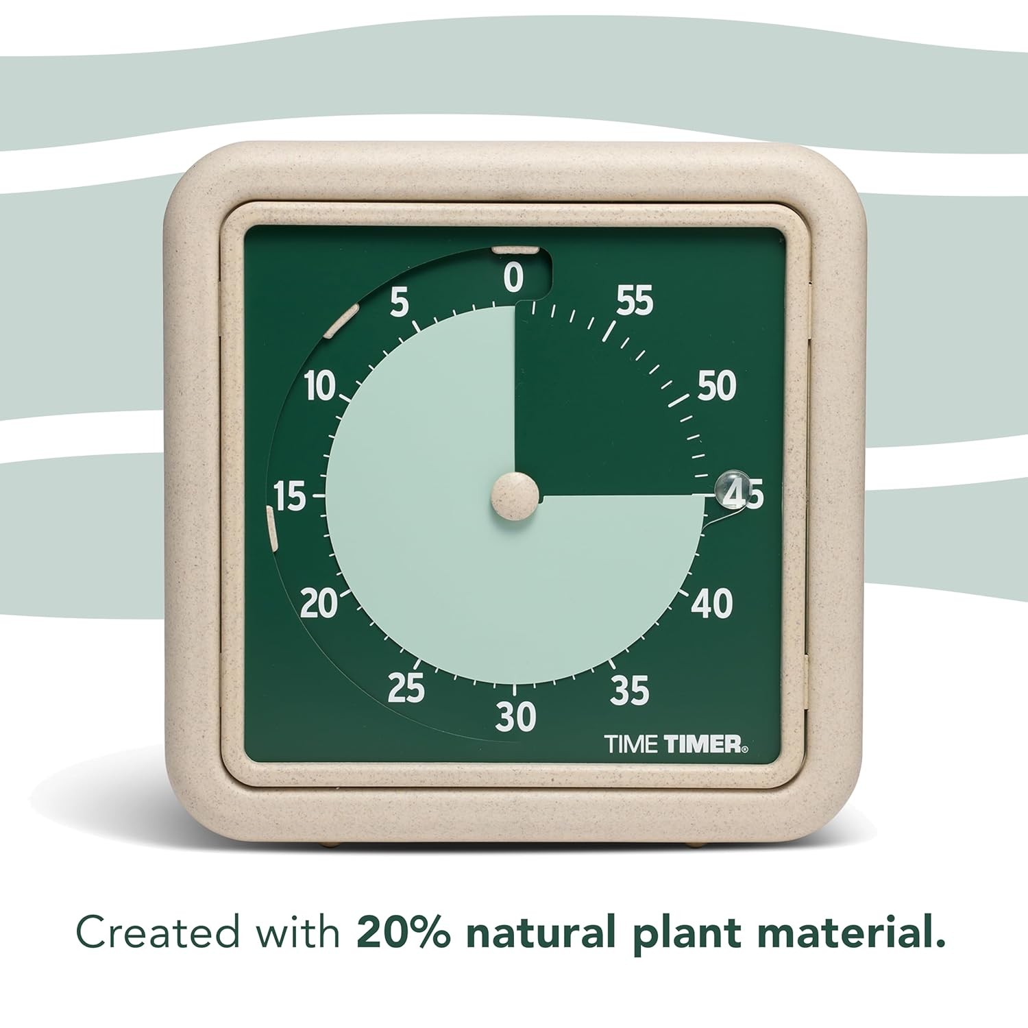Time Timer® Retro 8 inch Eco Edition Visual Timer - 60 Minute Desk Countdown Cl