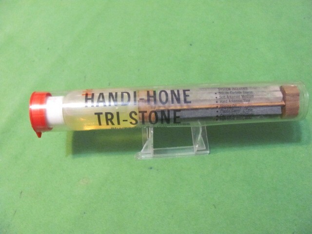 HANDI-HONE Tri-Stone Sharpening System Genuine Arkansas Oilstones.