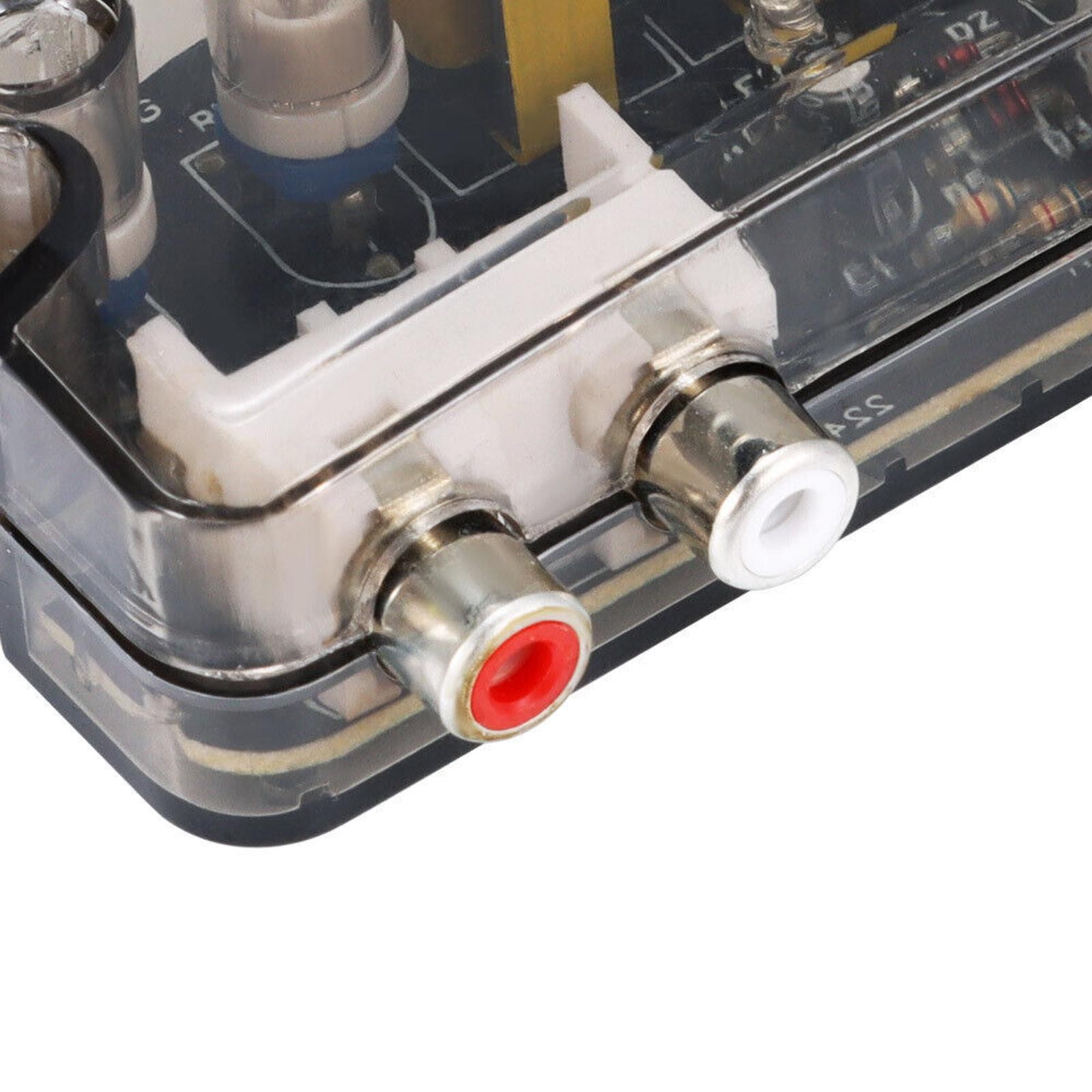 12V Car Stereo Speaker Output to RCA Output Adapter Speaker Level Converter