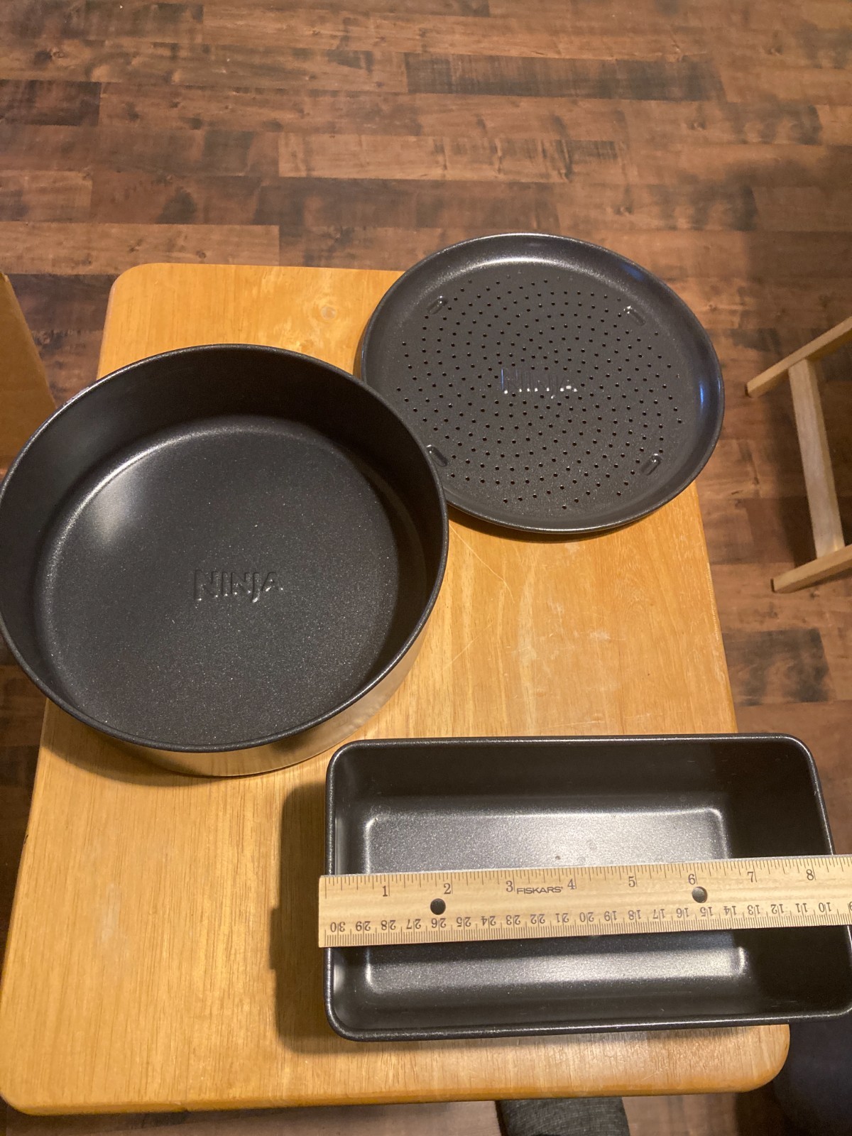 3 DIFFERENT PIECES OF Ninja COOKWARE NINJA BLACK IN FINE CONDITION 8 1/2"