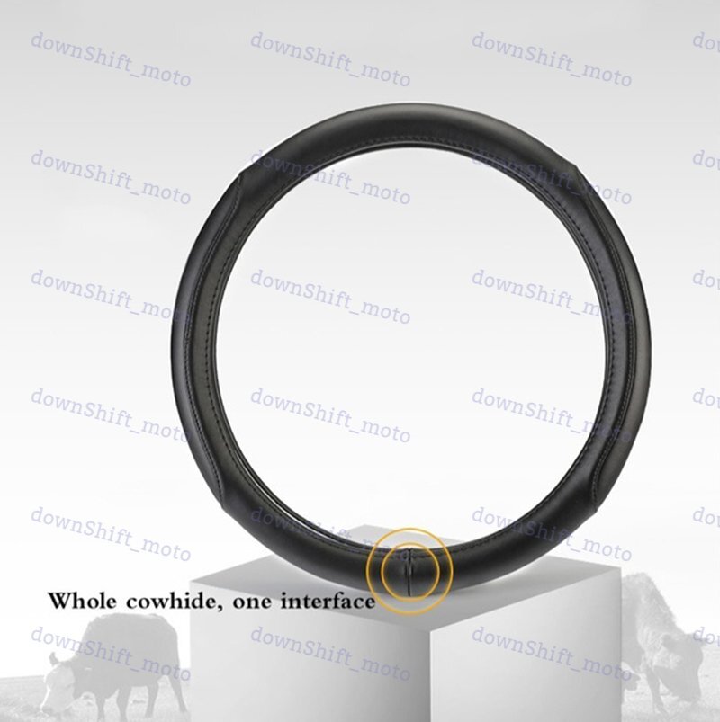 New Faux Leather For TOYOTA New Black 15" Diameter Car Auto Steering Wheel Cover