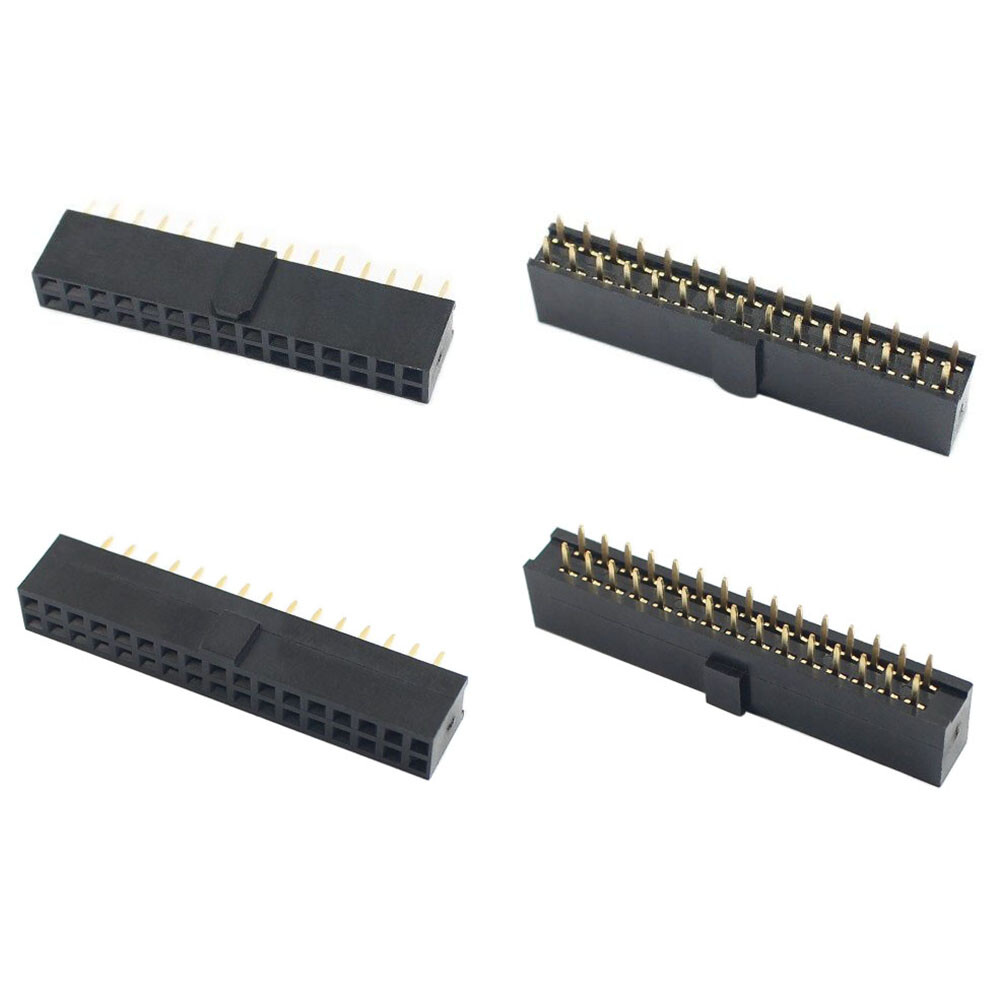 10Pcs 2.54mm Pitch 30P Female Header Strip Connector 2x15 30 Pin Polarizing Key