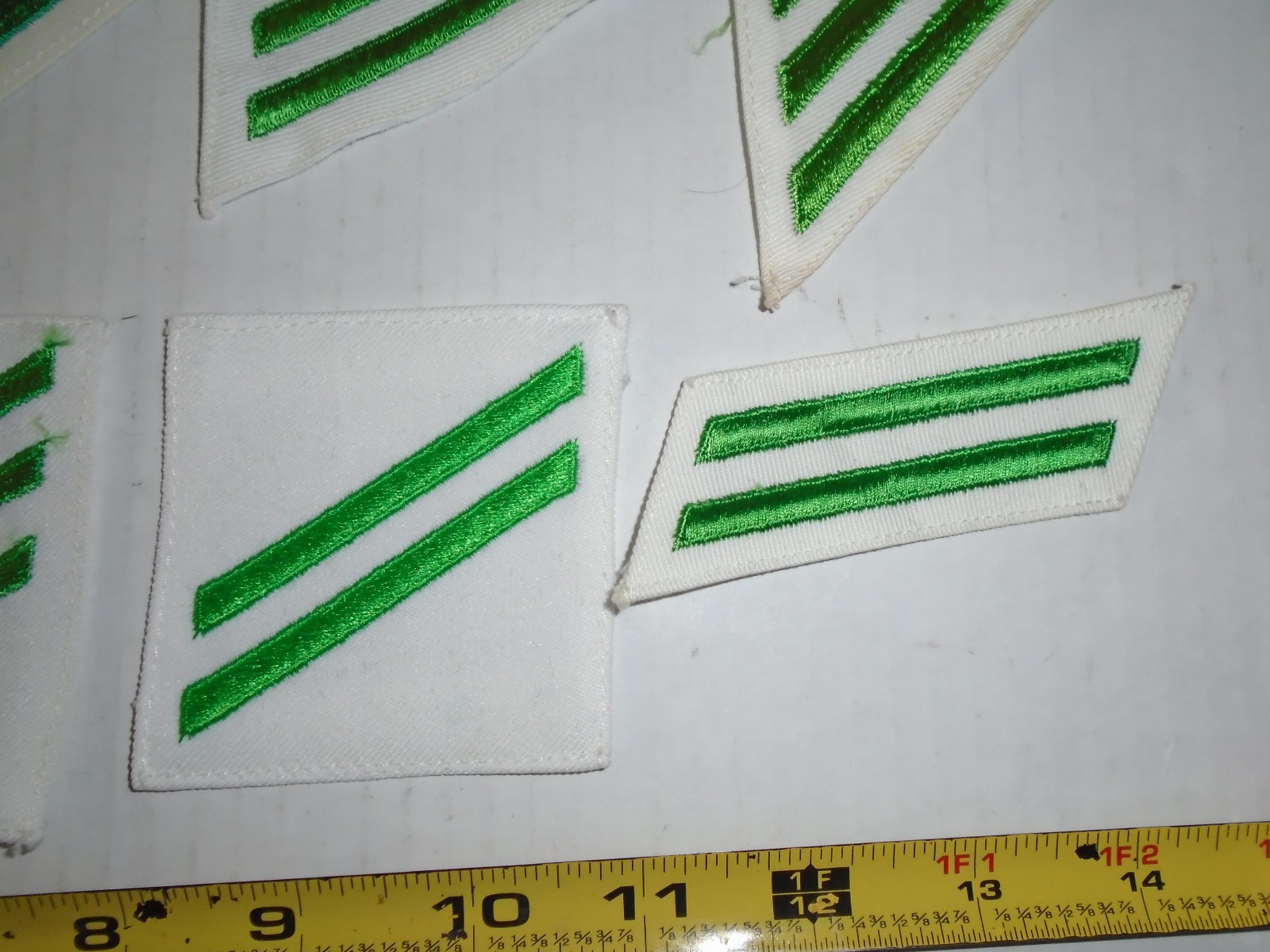 10 Vintage US Navy Airman Sleeve Stripes Striker Patch E-3 E-2 Aviation Green