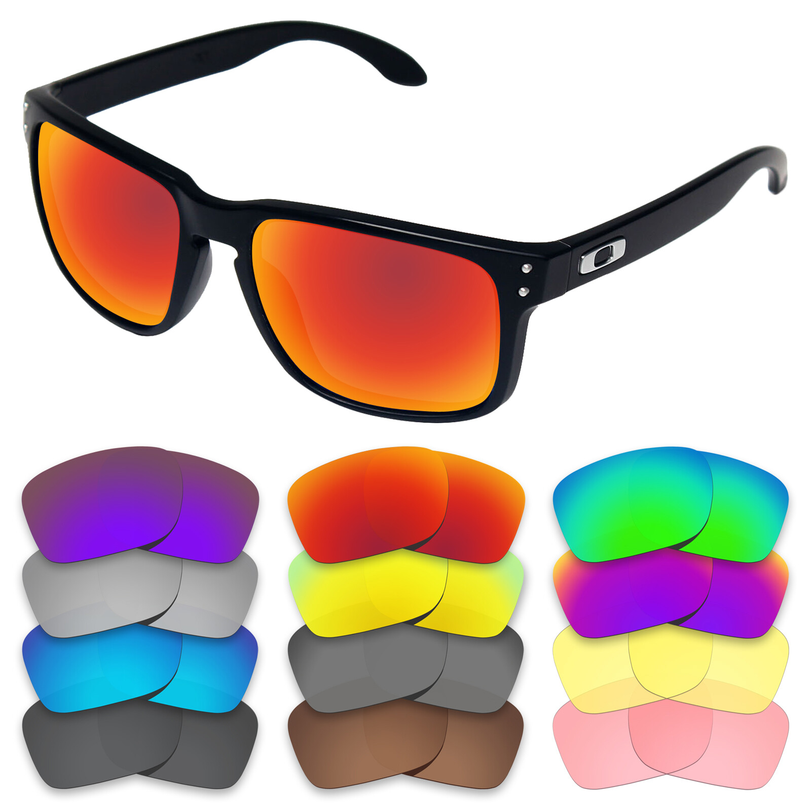 EYAR Replacement Lenses for-Oakley Holbrook Mix OO9384 Sunglasses -Options