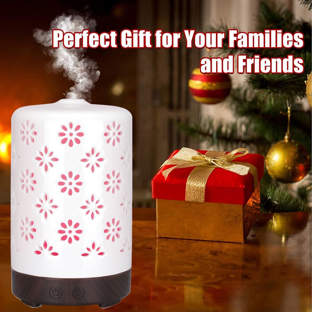 Electric Oil Diffuser Humidifier Home Steamer Air Purifier Cool Mist Purifier
