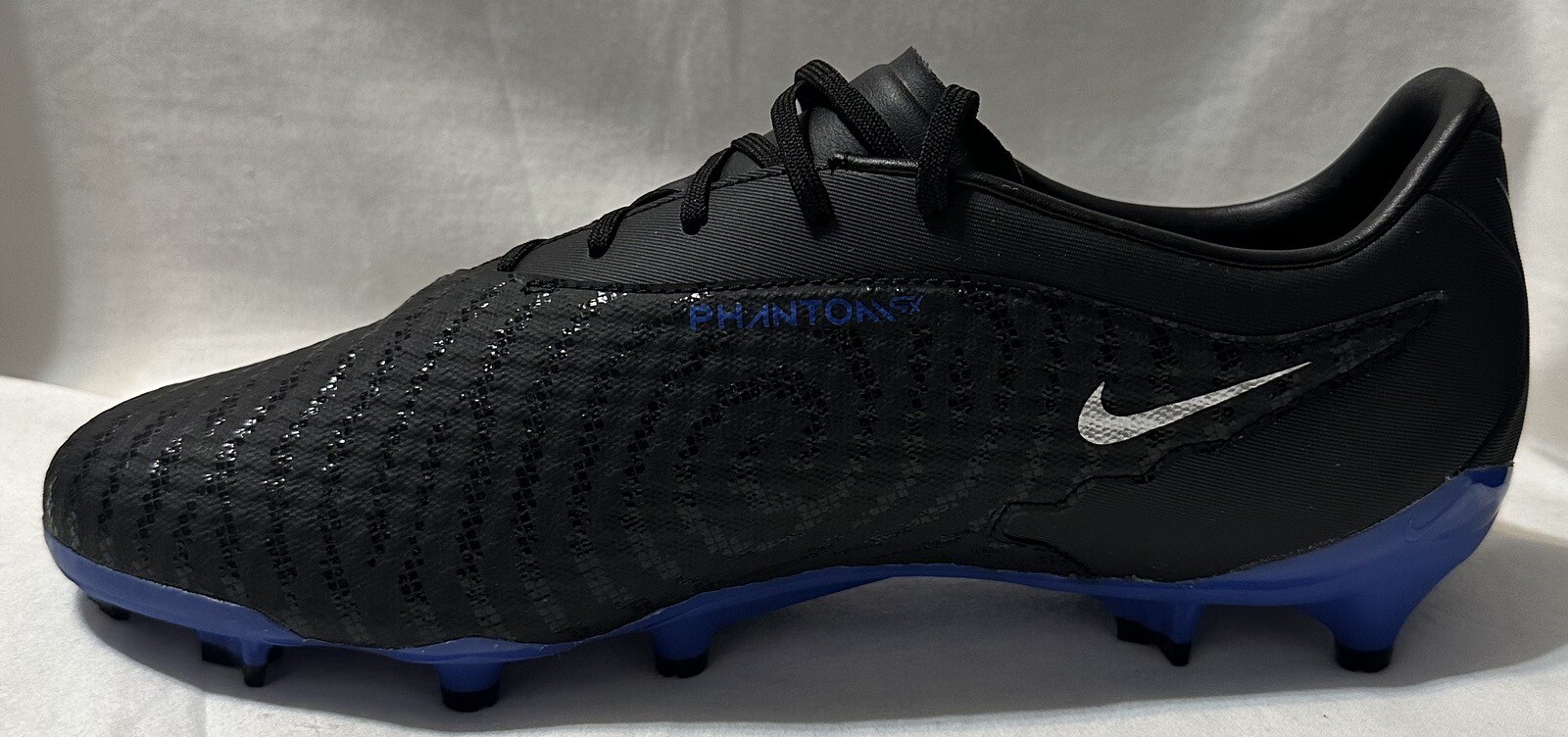 Nike Phantom GX Academy DF FG Soccer Cleat Black/Blue DD9473-040 Men’s Sz: 7