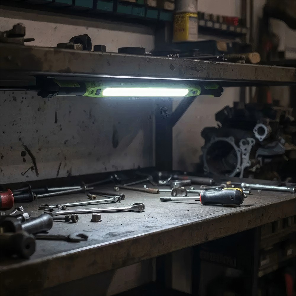 Under Hood Work Light Bar LED Magnetic Light with Hooks Cordless Rechargeable