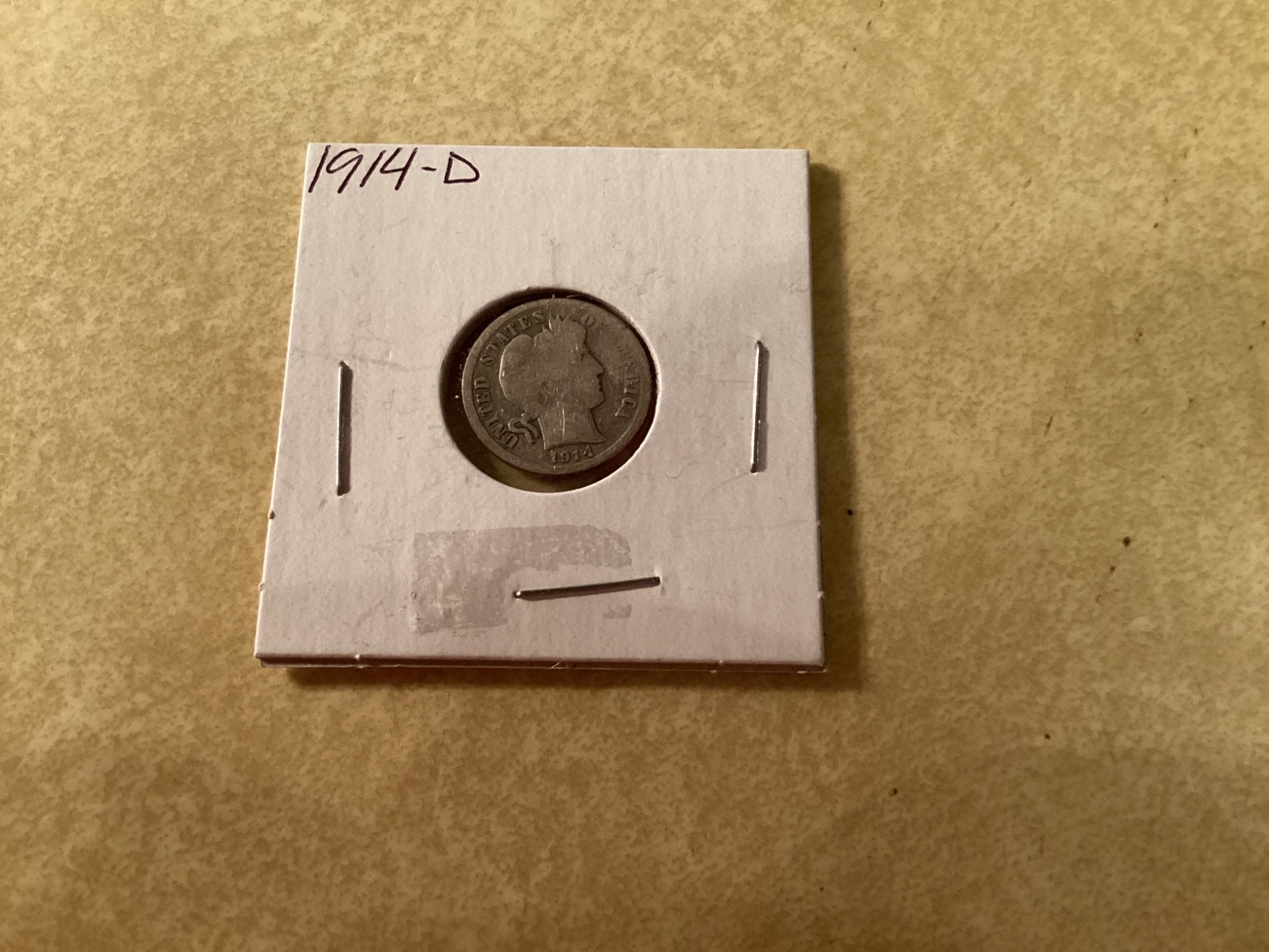 1914-D Silver Barber Dime