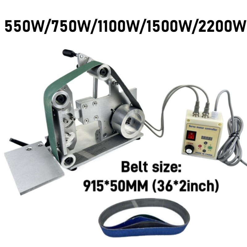 550W-2200W DIY Belt Sander 915*50mm Brushless Polishing Grinding Sanding Machine