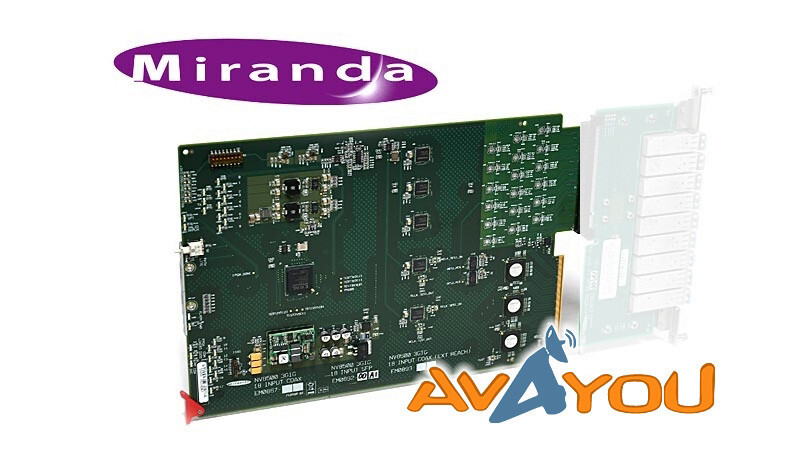 Miranda NVision NV8140 3Gig SDI 18 Fiber IN Input for Router 8140-3GIG-IN-FIBER