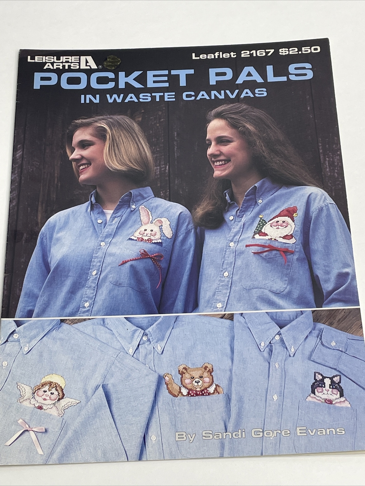 Leisure Arts Pocket Pals In Waste Canvas Cross Stitch Pattern 2167