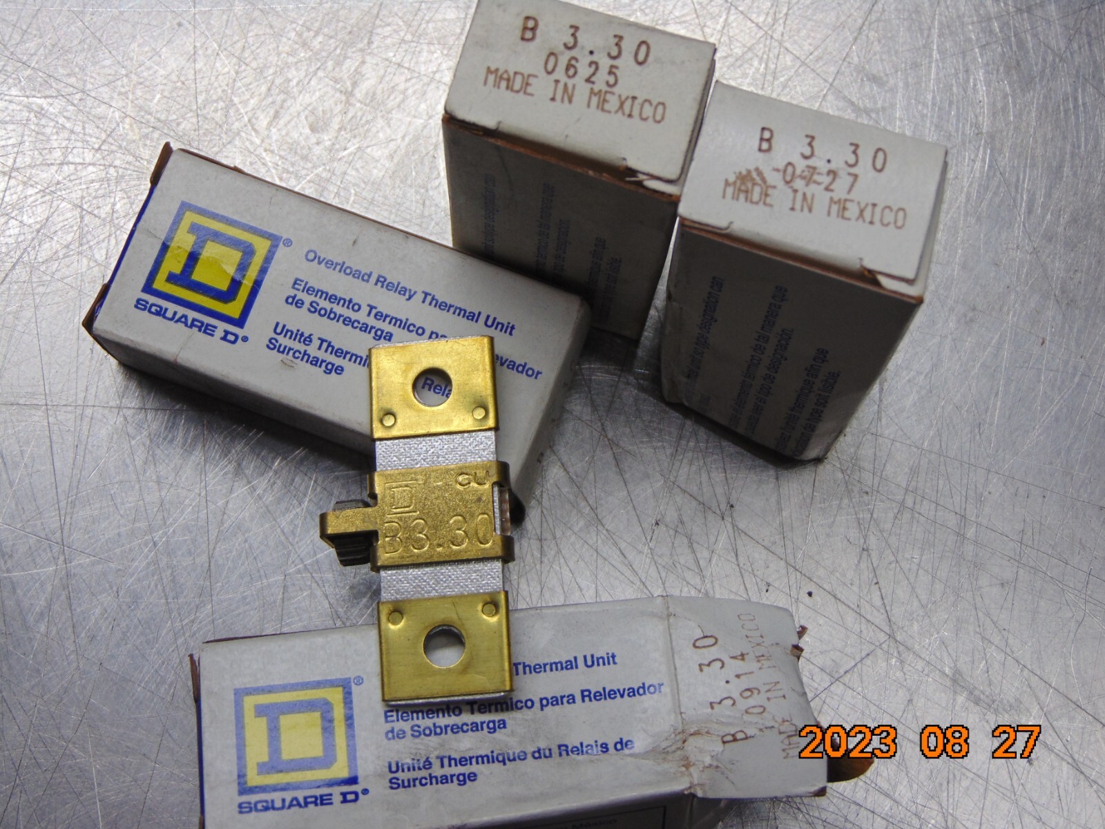 (1) NEW Square D B3.30 Overload Relay Thermal Unit