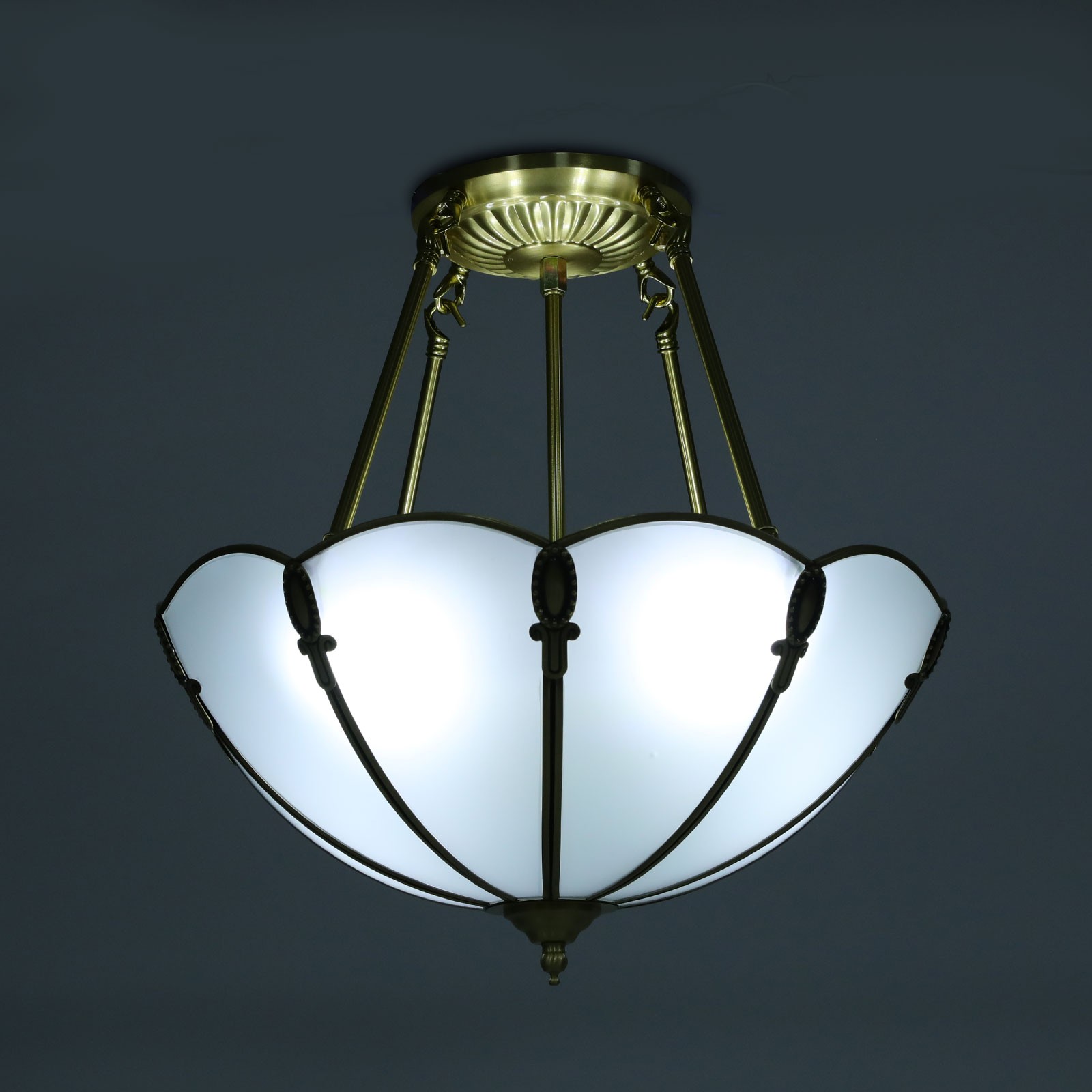 Retro Pendant Lamp 110V Hanging Chandelier 4 Lights Antique Style Pendant Light