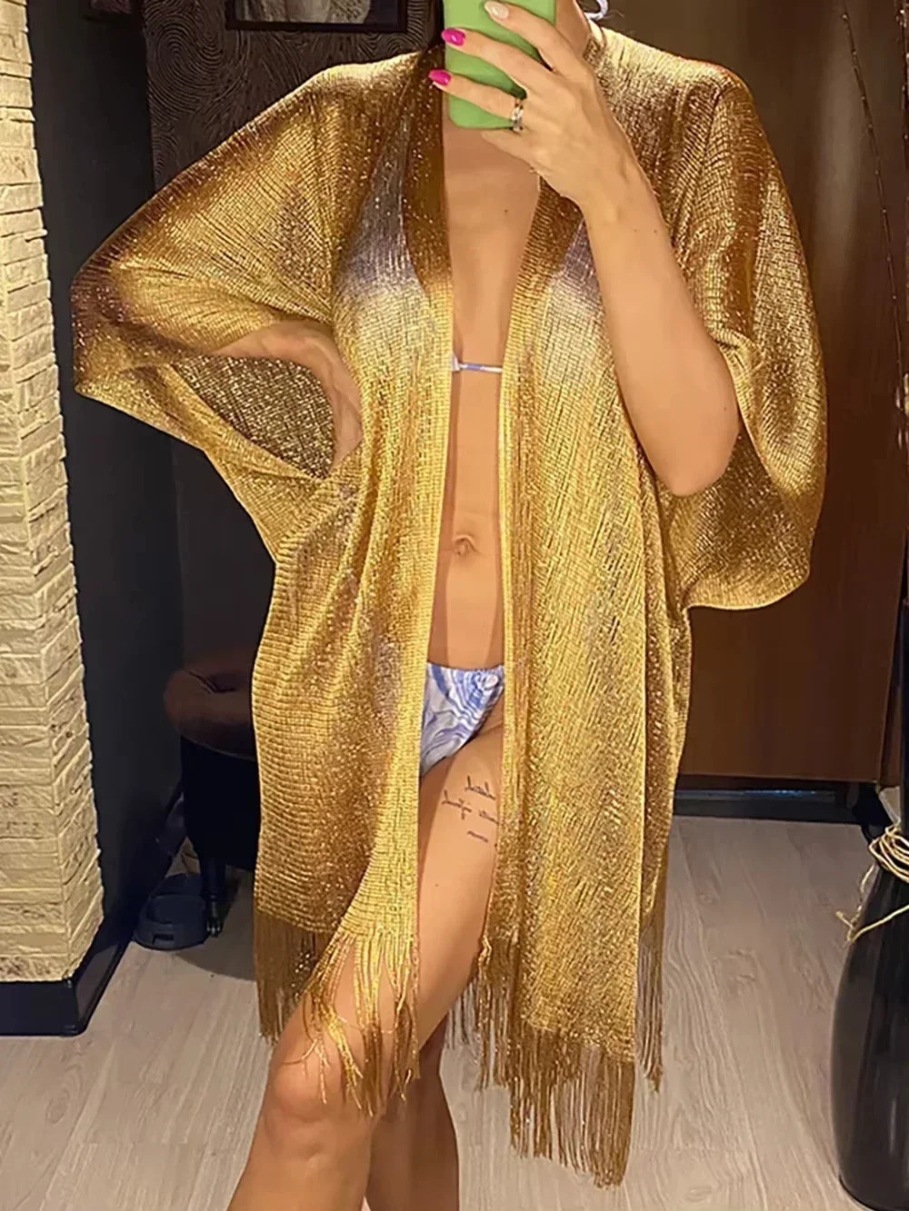 Sexy Fashion Bright Silk Sunscreen Shawl Gold Silver Shiny Scarves For Women Lac