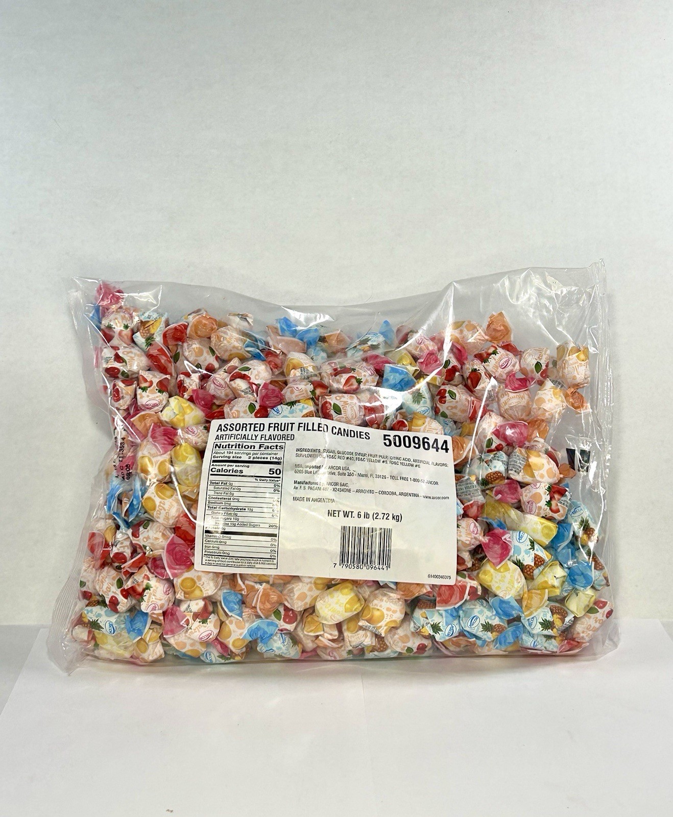 Arcor Assorted Fruit Filled Bon Bons Bulk Hard Candy 1LB 2LB 3LB 5LB 10LB Bonbon