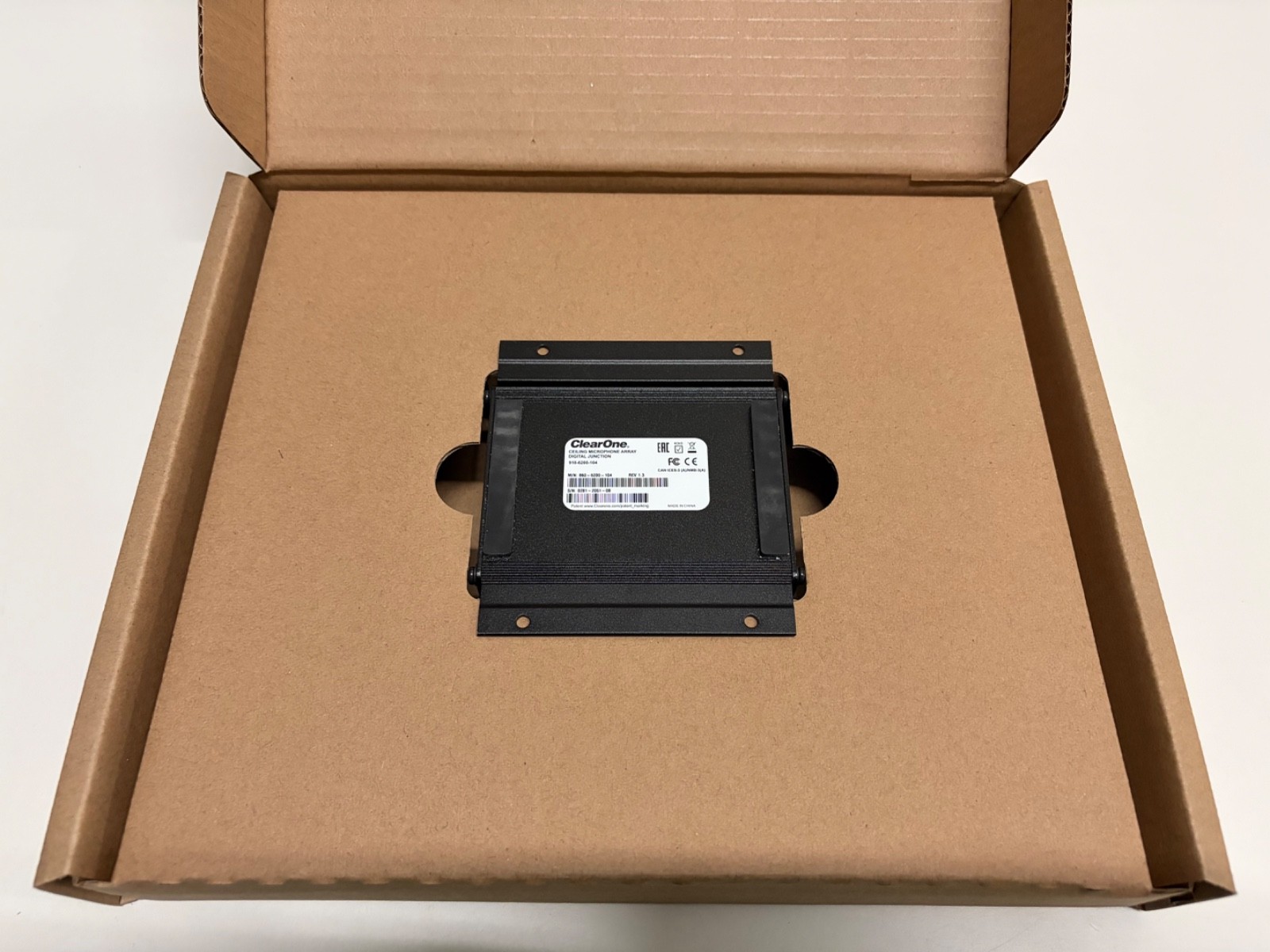ClearOne Ceiling Mic Array Digital Junction Box 910-6200-104