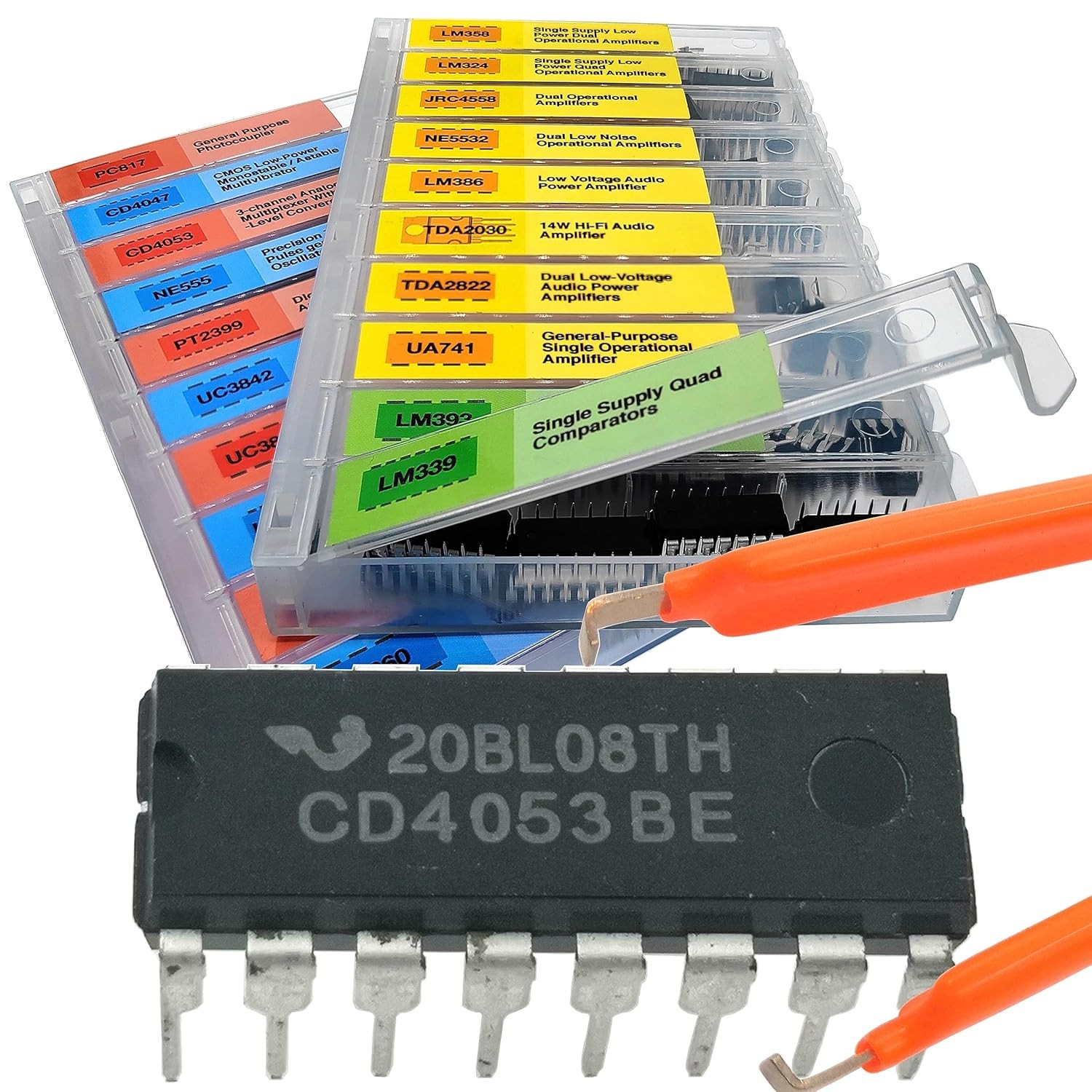 EEEEE IC kit 161 pcs, 20 Models Chip Assortment Set Analog Integrated...