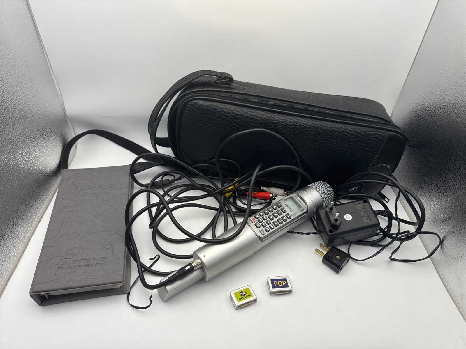 Enter Tech Magic Sing Karaoke Mic Case 2 Chips Christian Pop Tested