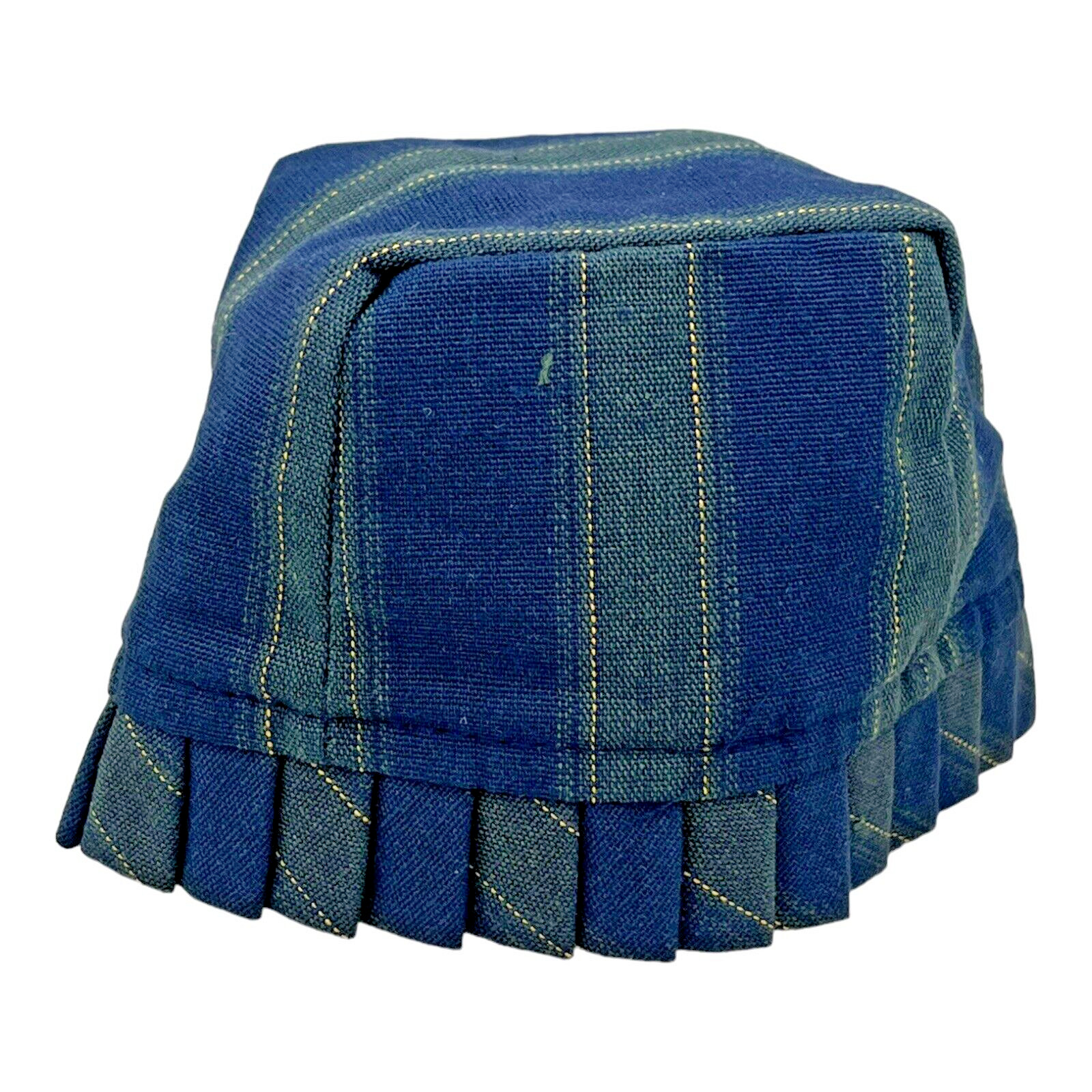 Longaberger Green & Navy Plaid Liner for Thyme Booking Basket Drop in Liner