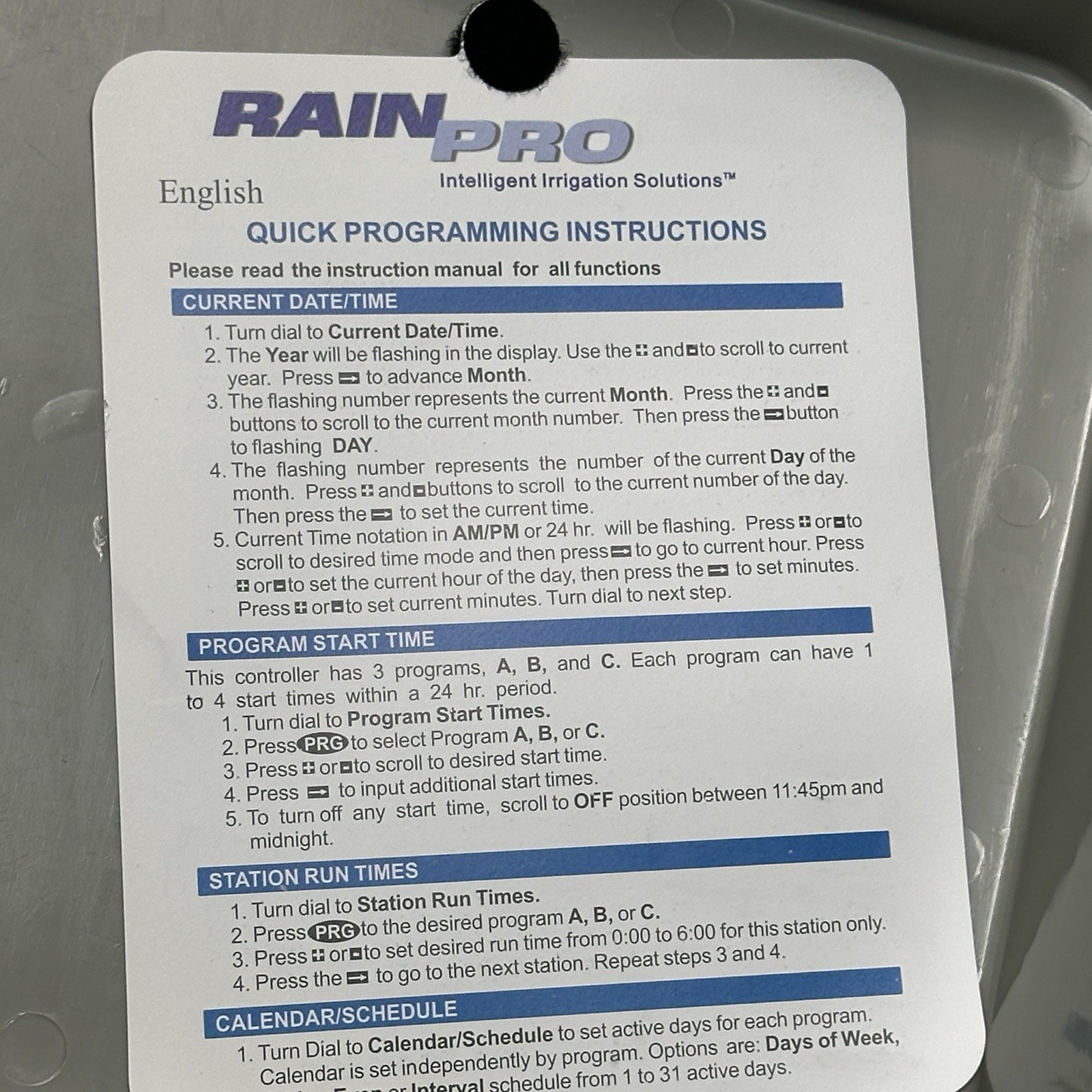 Rain Pro RP-XC-315 Controller (Expandable To 15 Stations) Irrigation