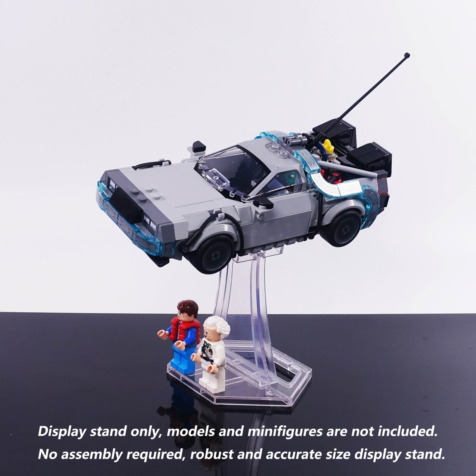 Display Stand for LEGO 77256 Back to The Future time machine, stand only.