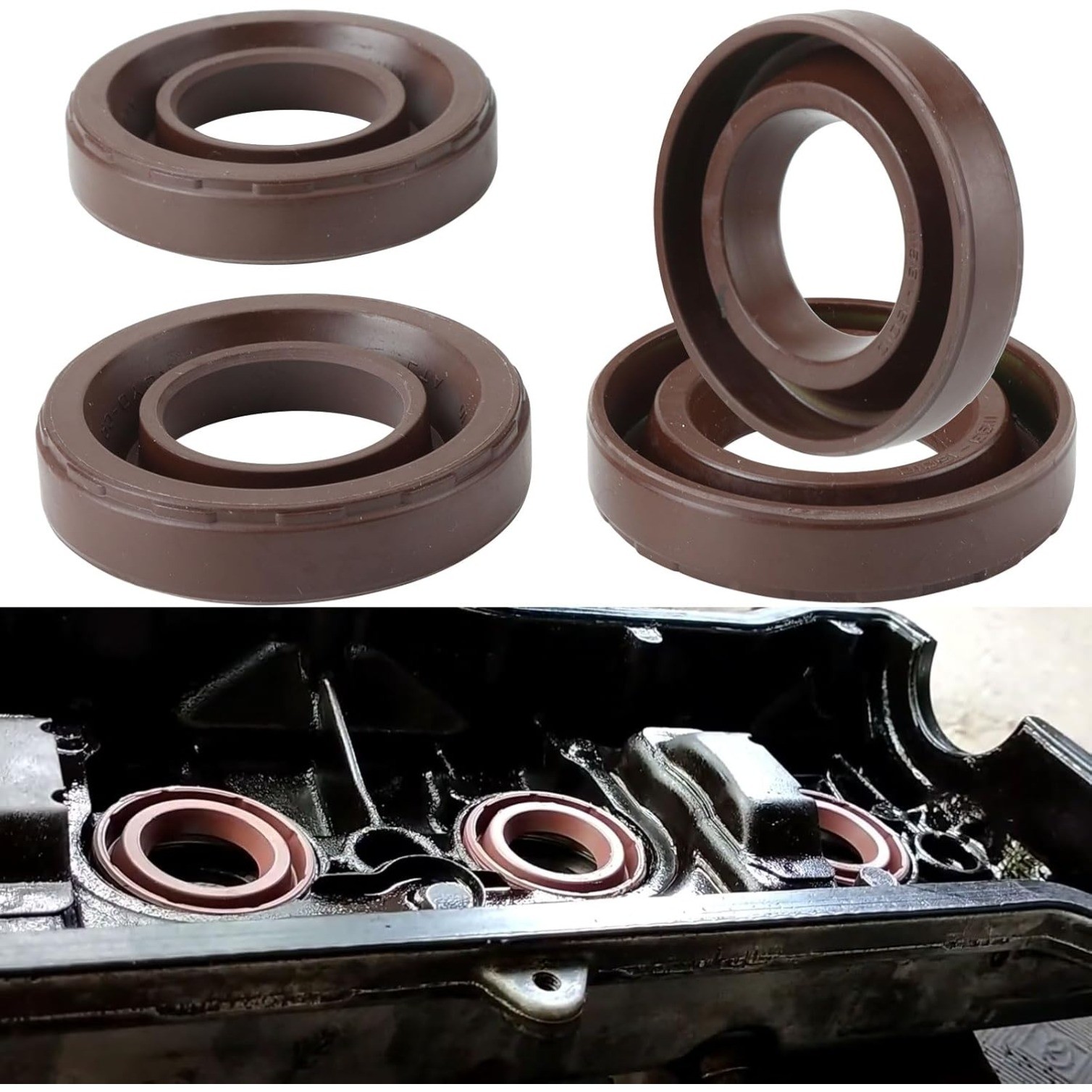 Spark Plug Tube Seals Valve Cover Gasket for Toyota Corolla Tacoma T100