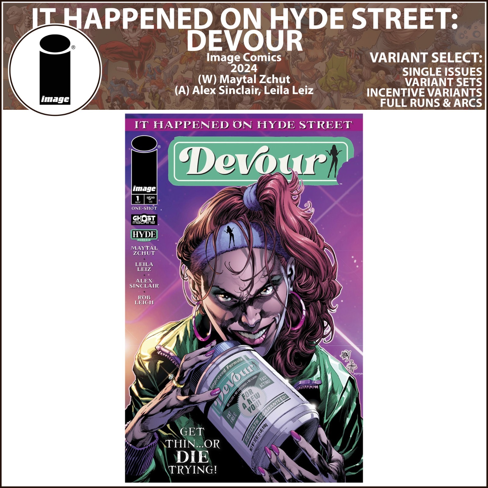 It Happened on Hyde Street: Devour (2024) #1 Image Comics COVER SELECT