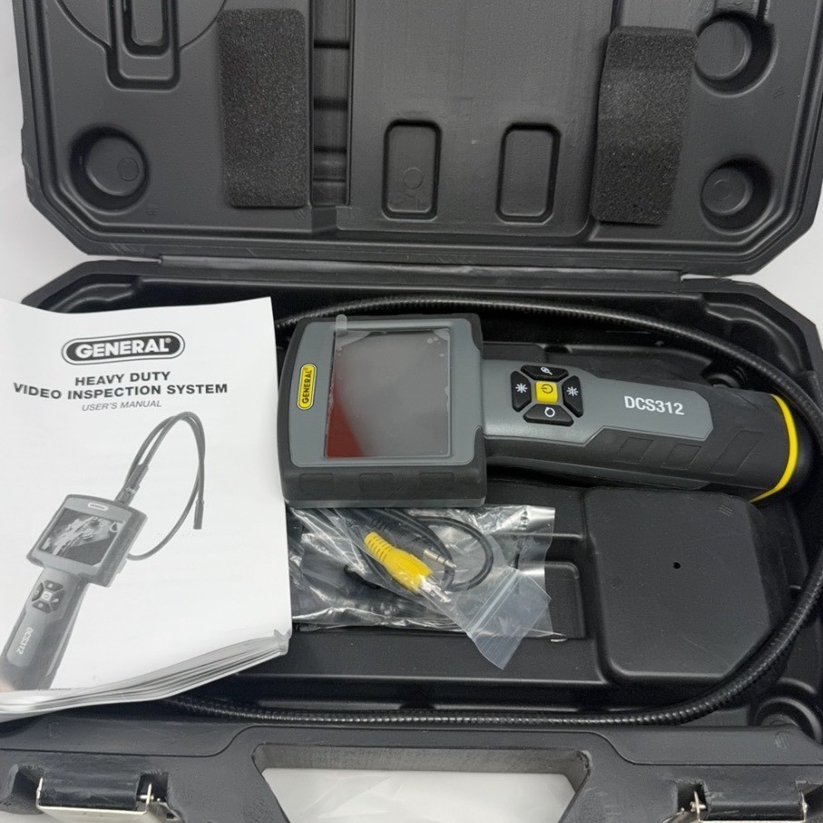 General Tools DCS312 Heavy Duty Video Inspection System Borescope Case Manual