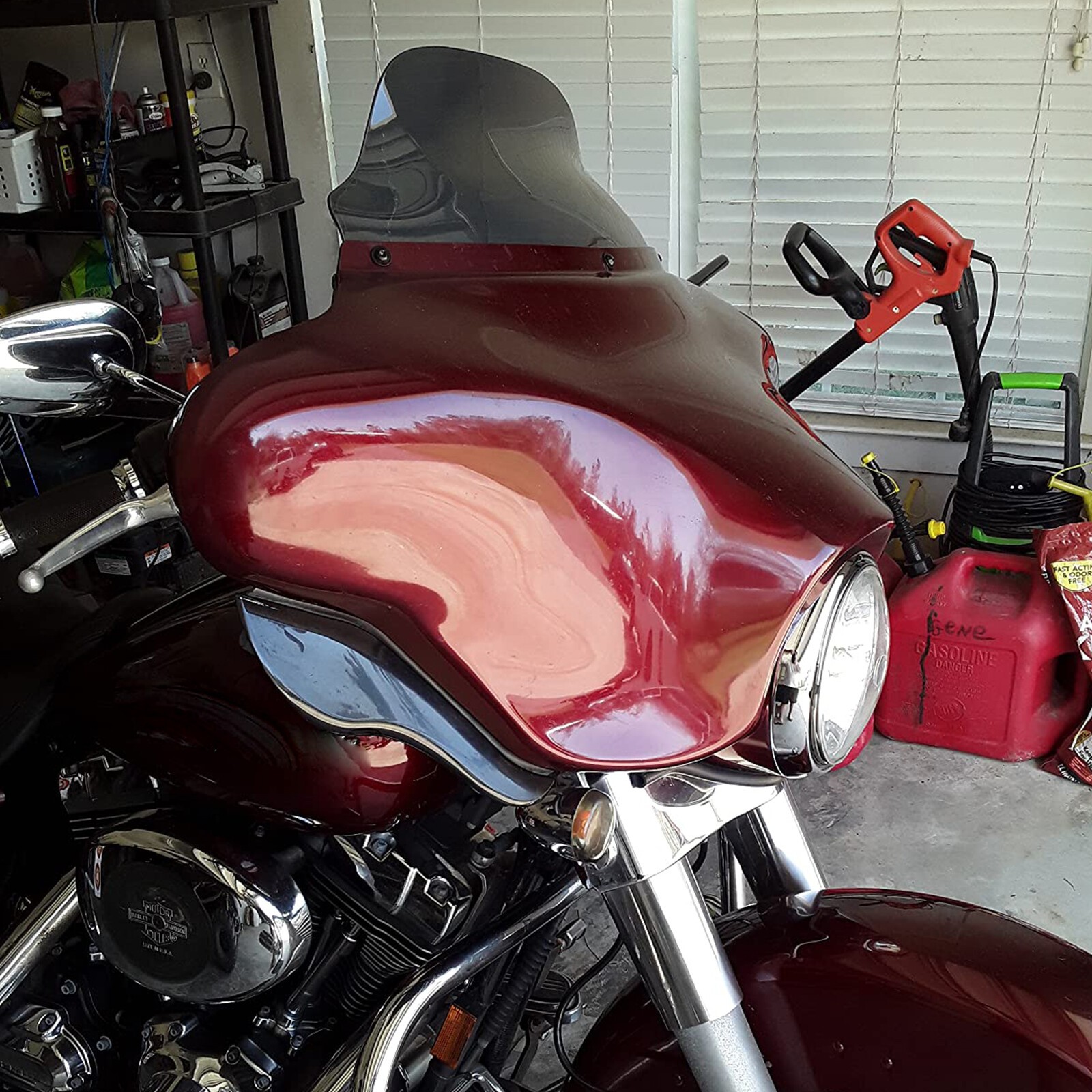 8" Wave Windshield Windscreen For-Harley CVO Ultra Classic Electra Glide FLHTCU