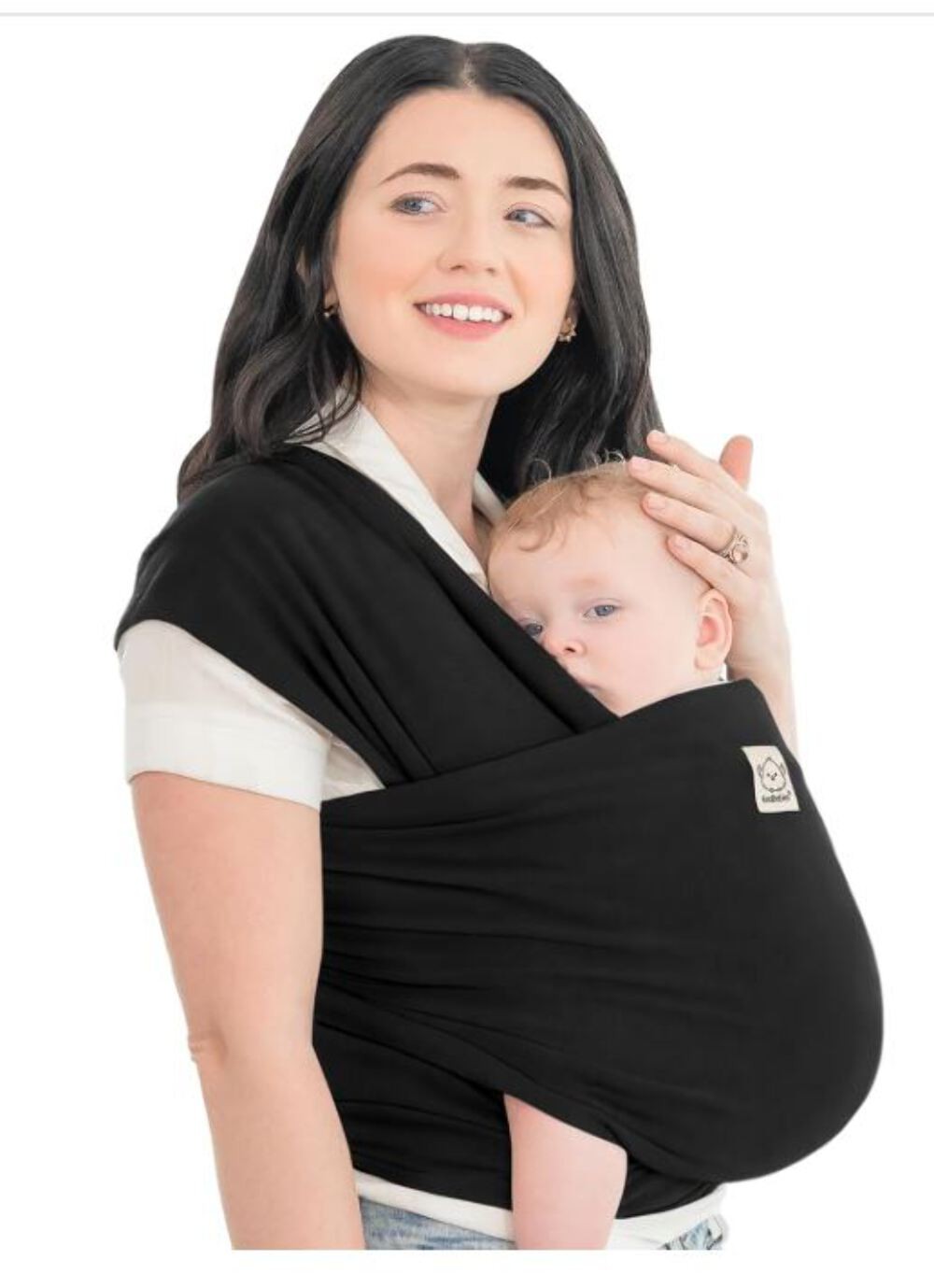 KeaBabies Wrap Carrier Newborn Toddler Sling Trendy Black