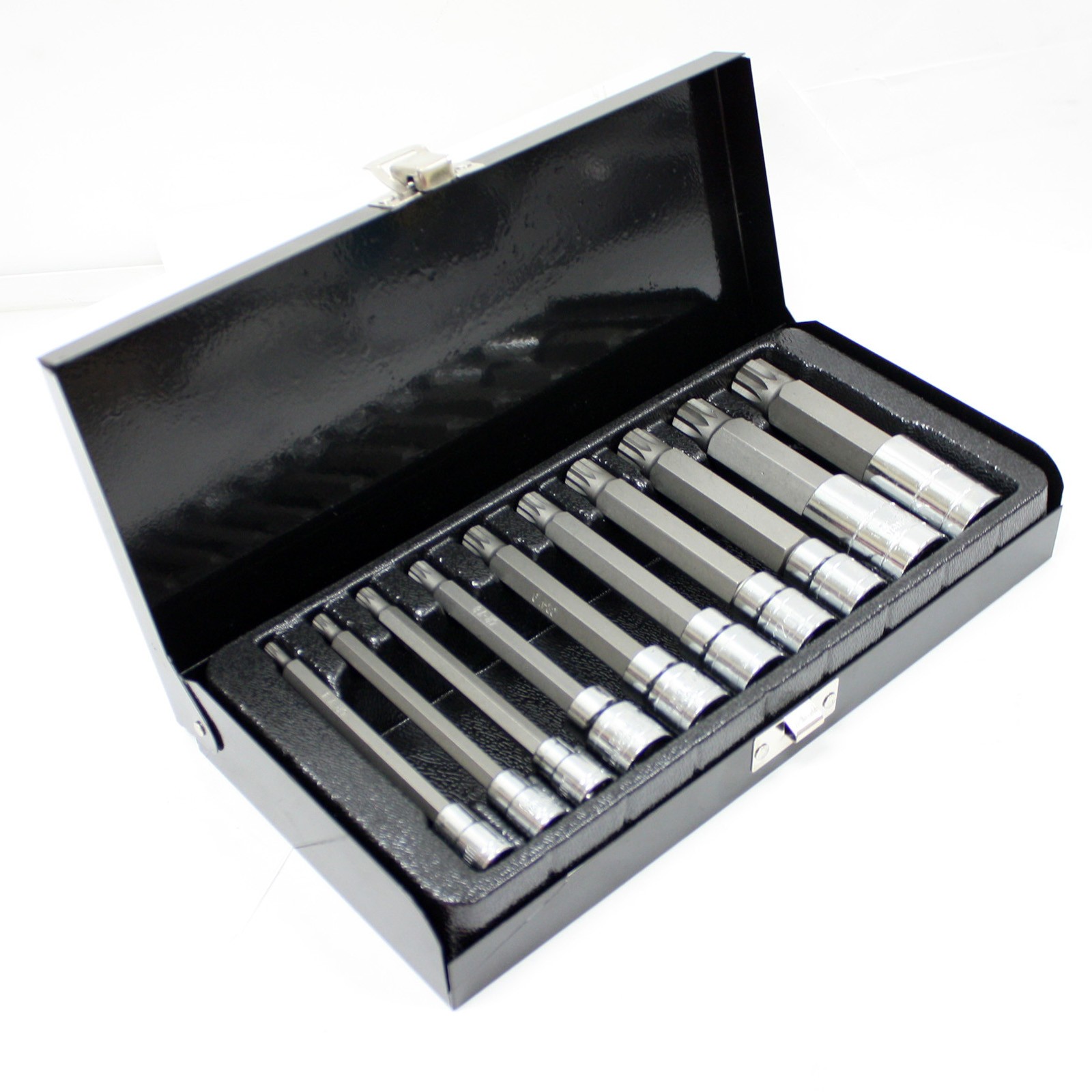 10 pc XZN Triple Square LONG Spline Socket Bit Set