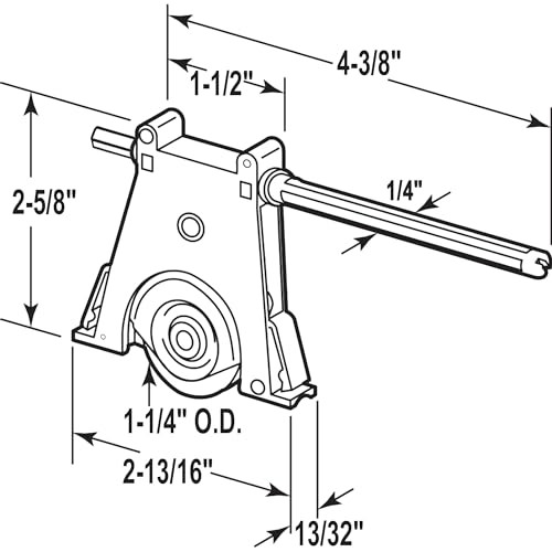 Lower Sliding Screen Door Roller Assembly Fits Andersen 2 Pack Lower Screen