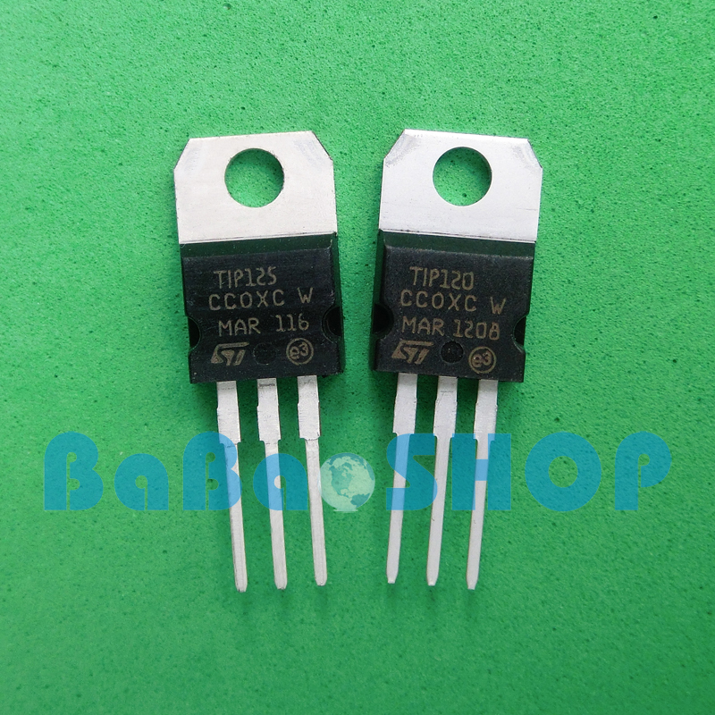 5pairs ( TIP120 NPN + TIP125 PNP) New Darlington Transistors TO-220 ST