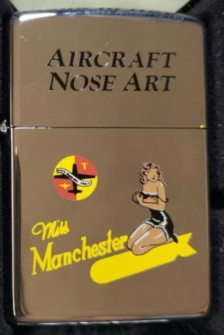 Zippo Miss Manchester Nose Art