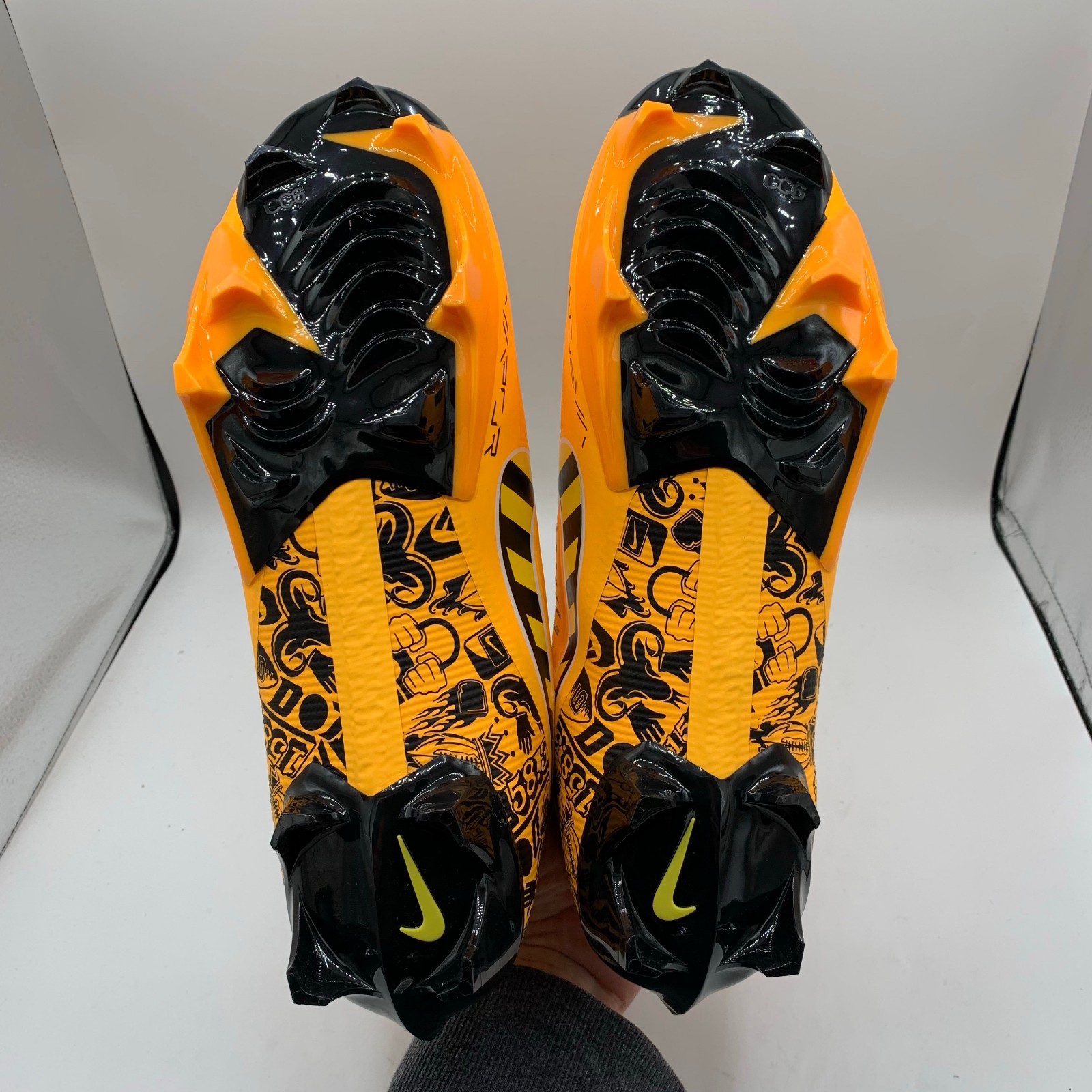 Nike Vapor Edge Pro 360 2 Football Cleats Men's Size 8 Laser Orange Black NRG