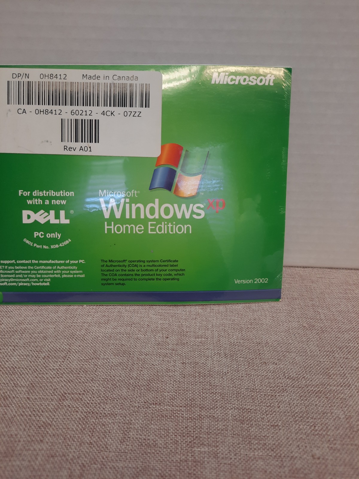 Microsoft Windows XP Home Edition Version 2002 for emachines PC - NEW SEALED