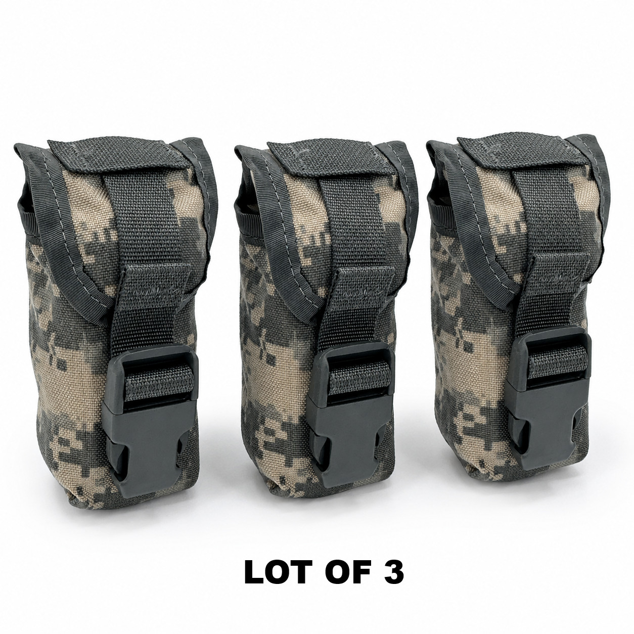 NEW LOT OF 3 USGI Military Issue ACU Flashbang Grenade Pouch UCP