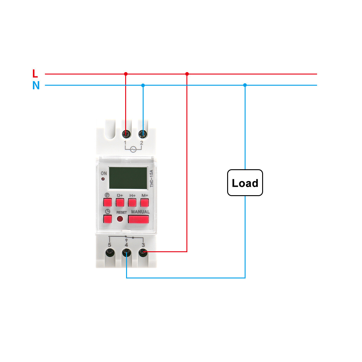 Programmable Digital LCD Timer Weekly Time Electronic Switch 15A AC/DC 12-240V