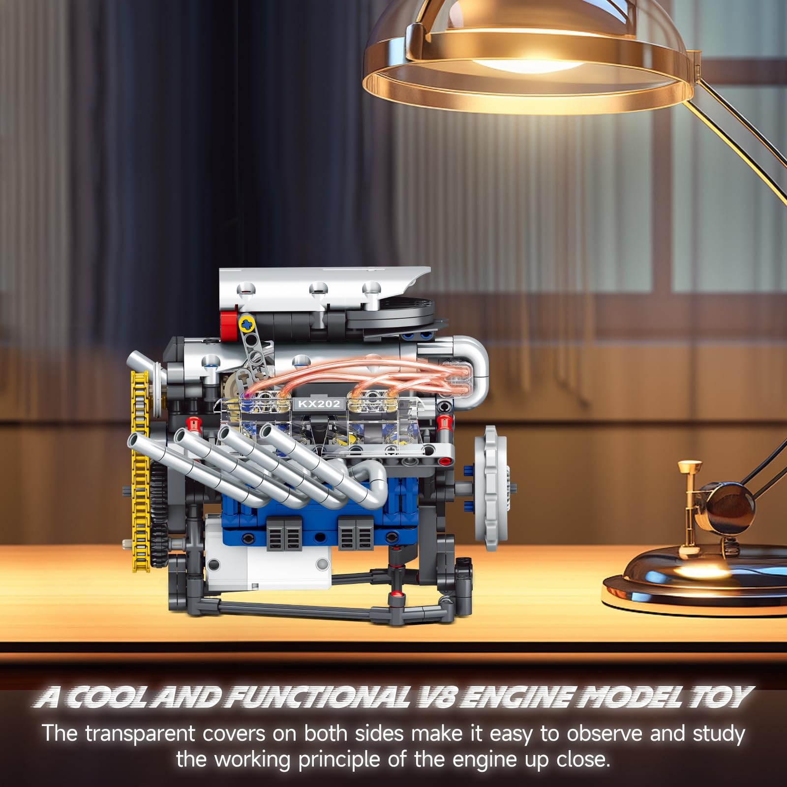 V8 Engine Model Kit,To Build Your Own Mini Engine That Works,Mini Engine Build