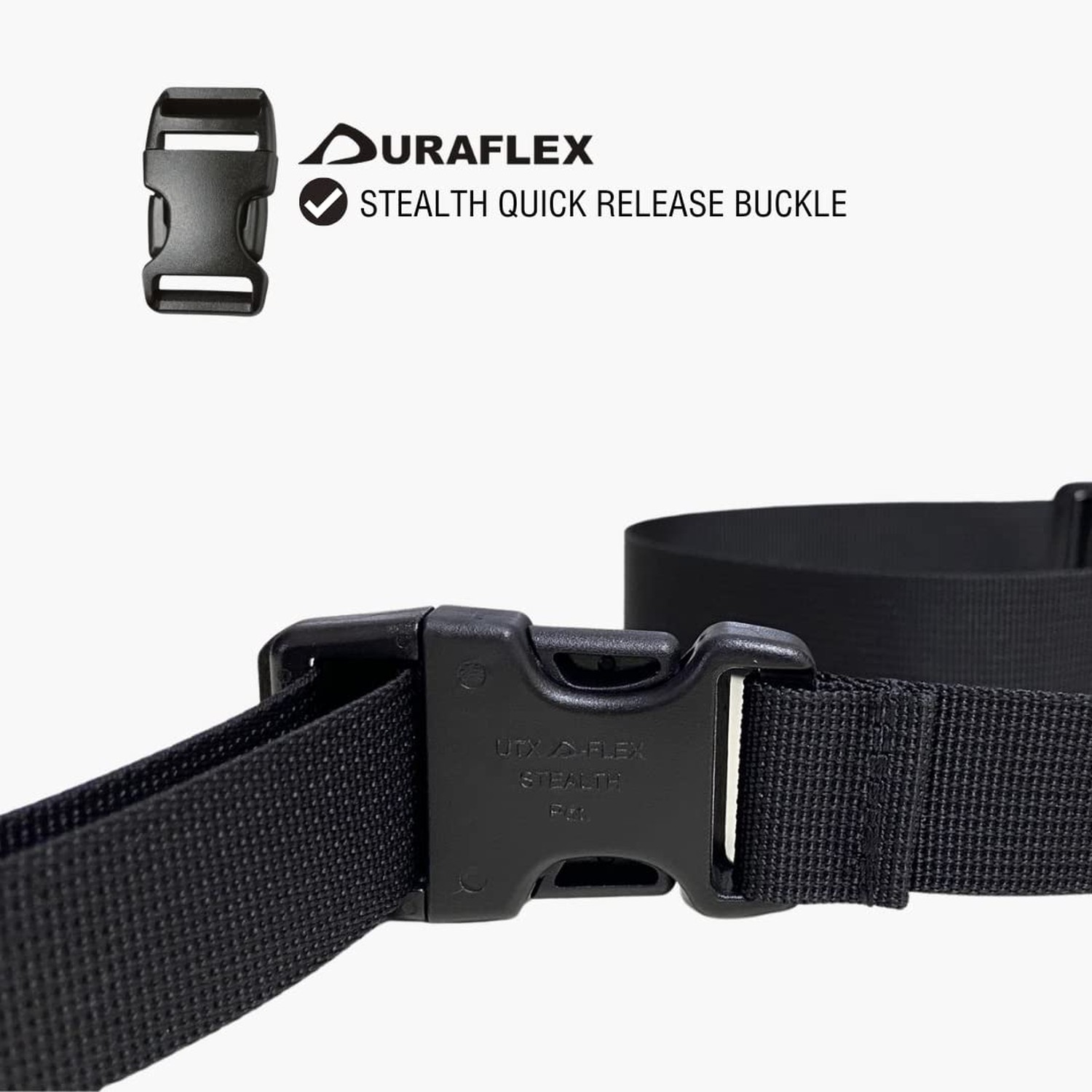 Multi Purpose Utility Strap with Duraflex Buckle 1” x 45” Quick Rele