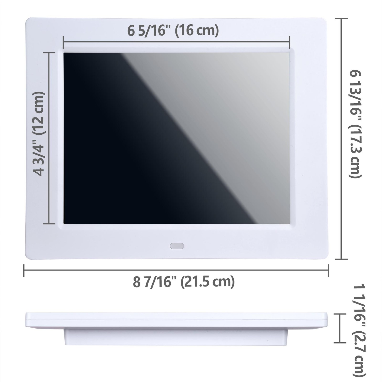 8" LCD Digital Calendar Day Clock