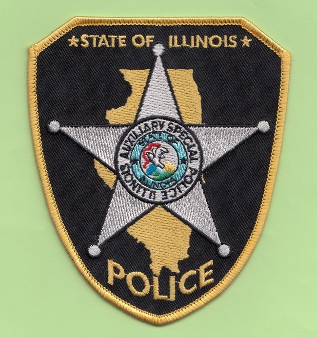 A18 STATE OF ILLINOIS AUXILIARY SPECIAL POLICE TROOPER PATROL PATCH FBI