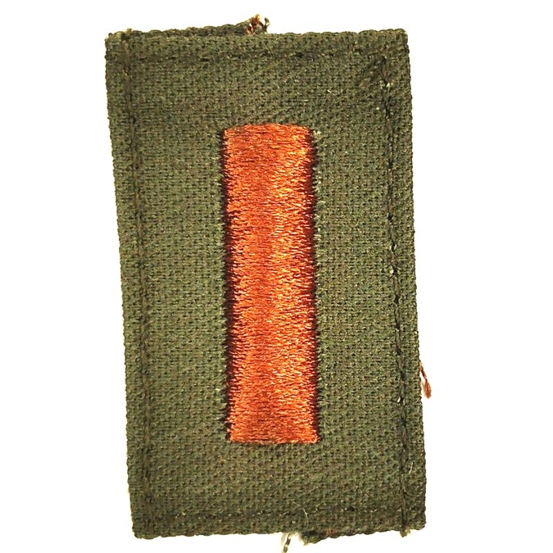 Vintage US Navy Ensign O‑1 Subdued Cap Device TE Embroidered Sew‑On Patch
