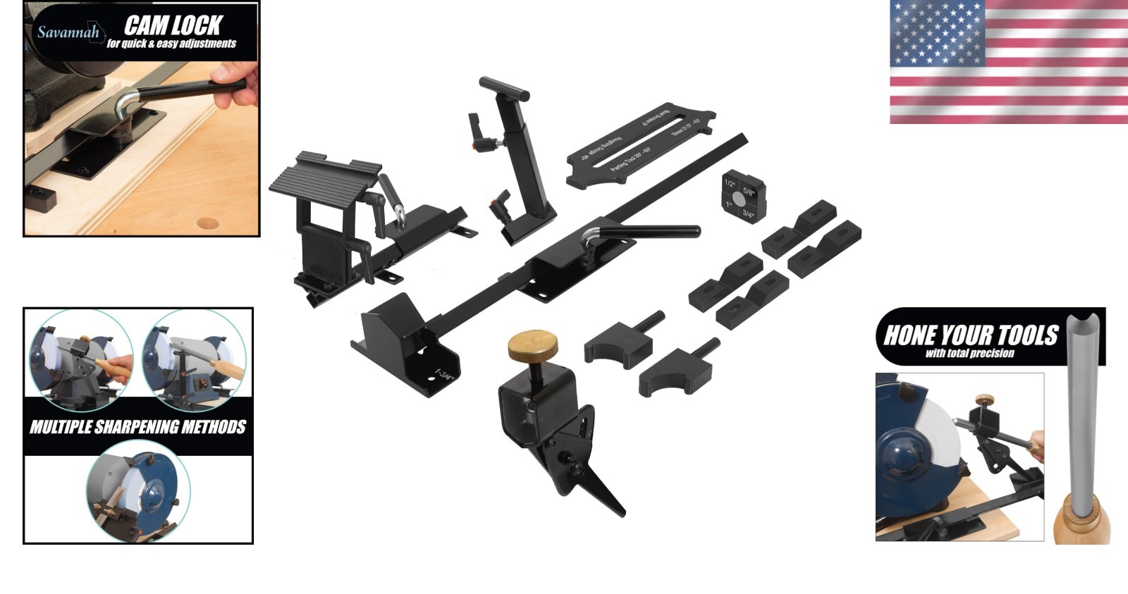 Precision Tool Sharpening System - Pro Grind for 8" Grinders