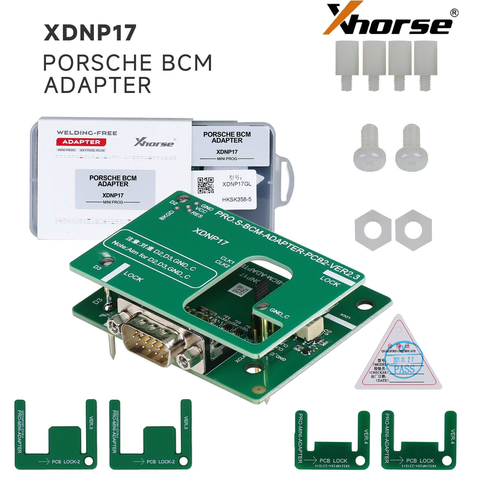 Xhorse XDNP17 Adapter for Por.sche BCM work w/VVDI Prog,Mini Prog, Key Tool Plus