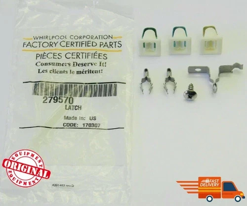 279570 Whirlpool Factory Certified OEM  Dryer Door Latch Kit