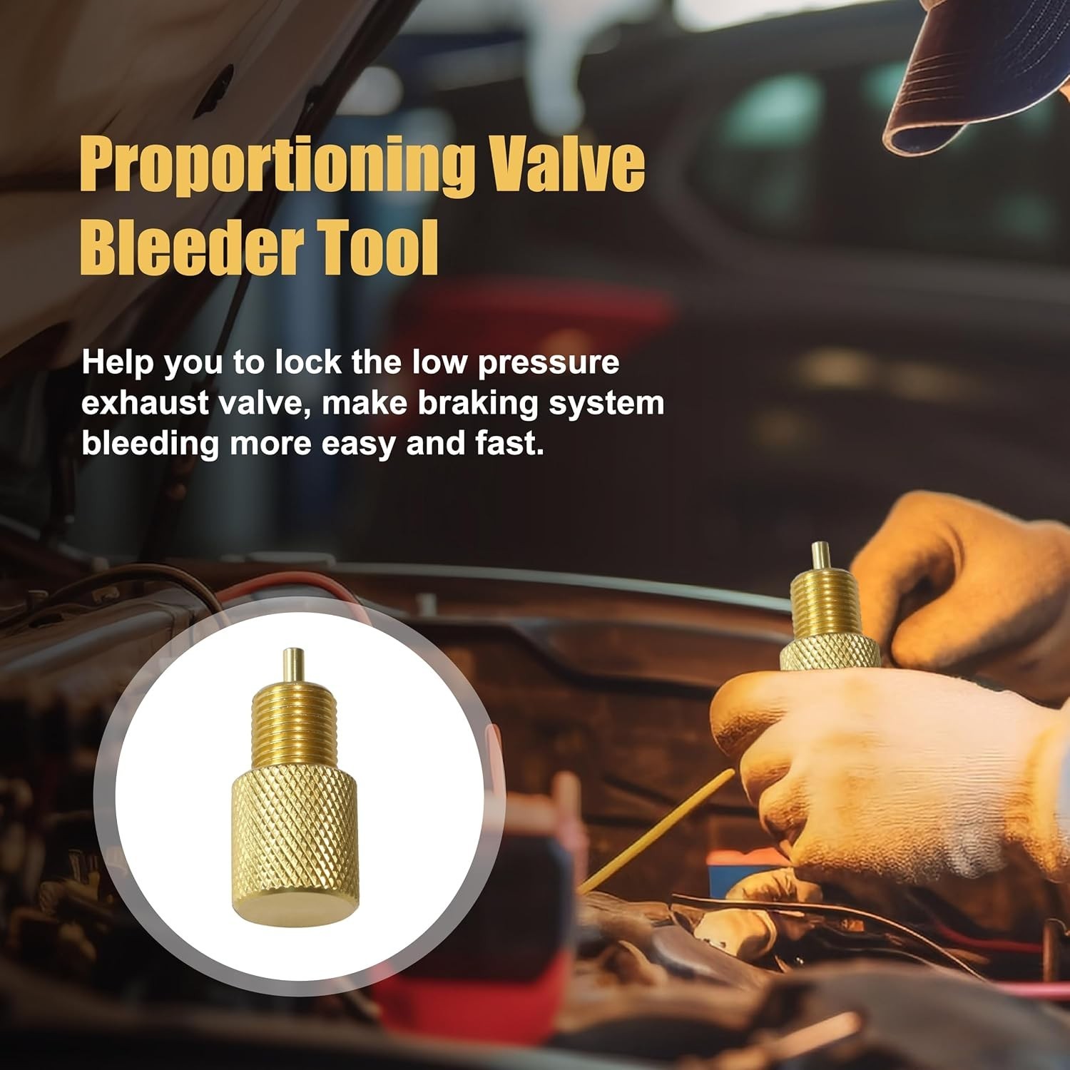 Brake Proportioning Valve Bleeder Tool, Valve Bleeding Tool Compatible with Gm